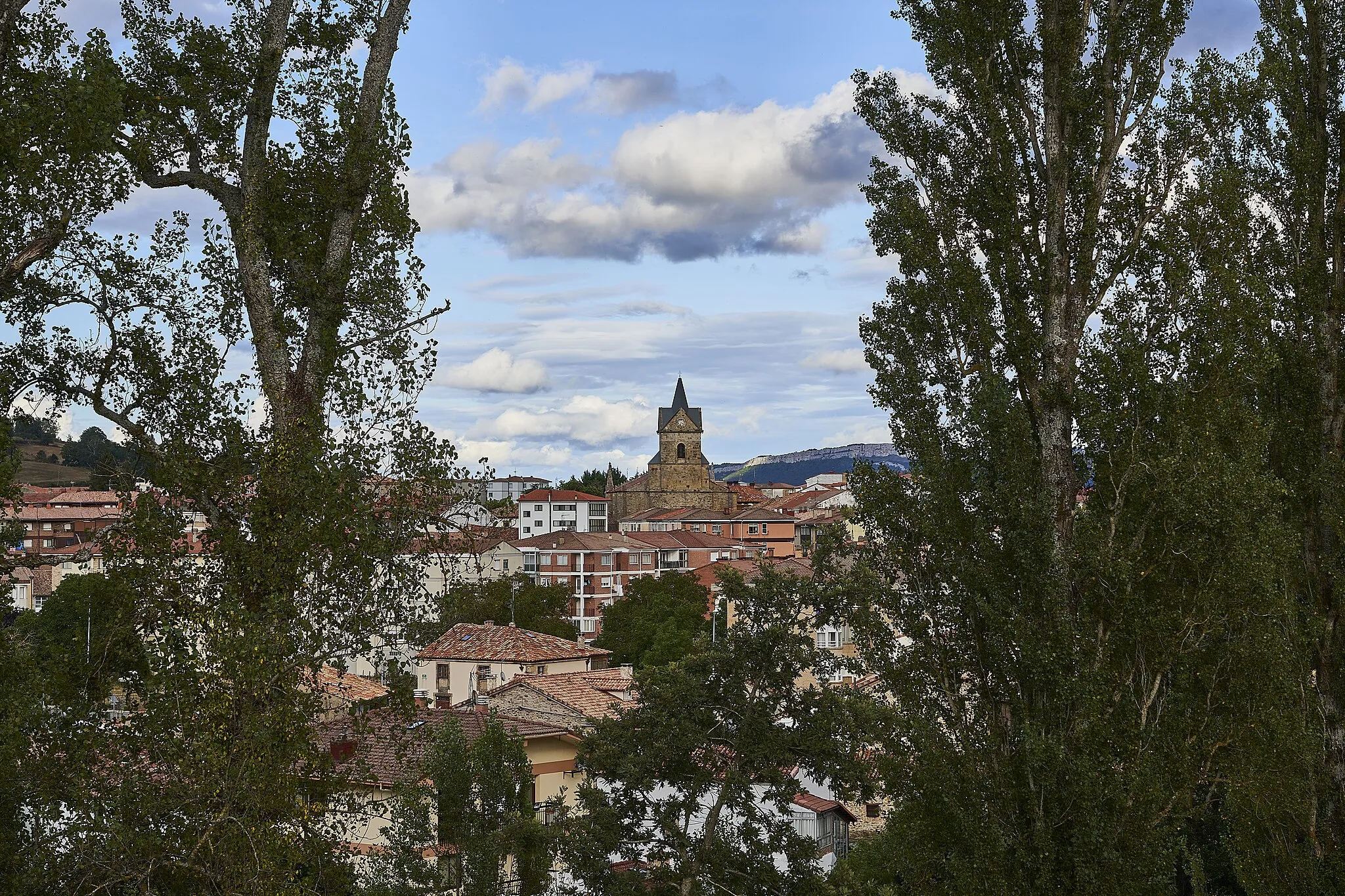 Photo showing: Elevated view of the town of Cervera de Pisuerga