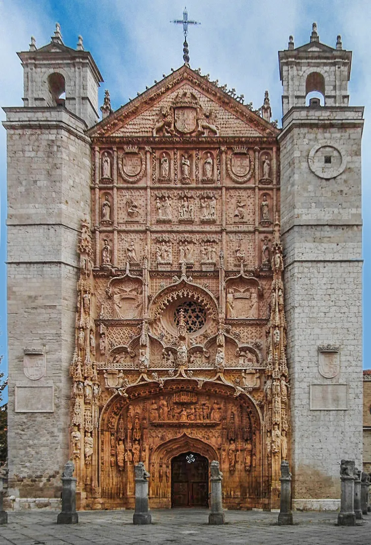 Photo showing: The facade of Iglesia conventual de San Pablo, Valladolid, Castile and León, Spain