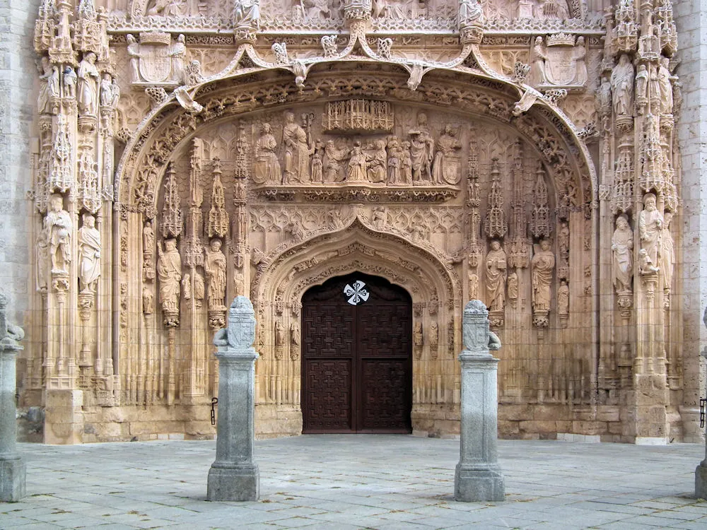Photo showing: Detail on the facade of Iglesia conventual de San Pablo, Valladolid, Castile and León, Spain