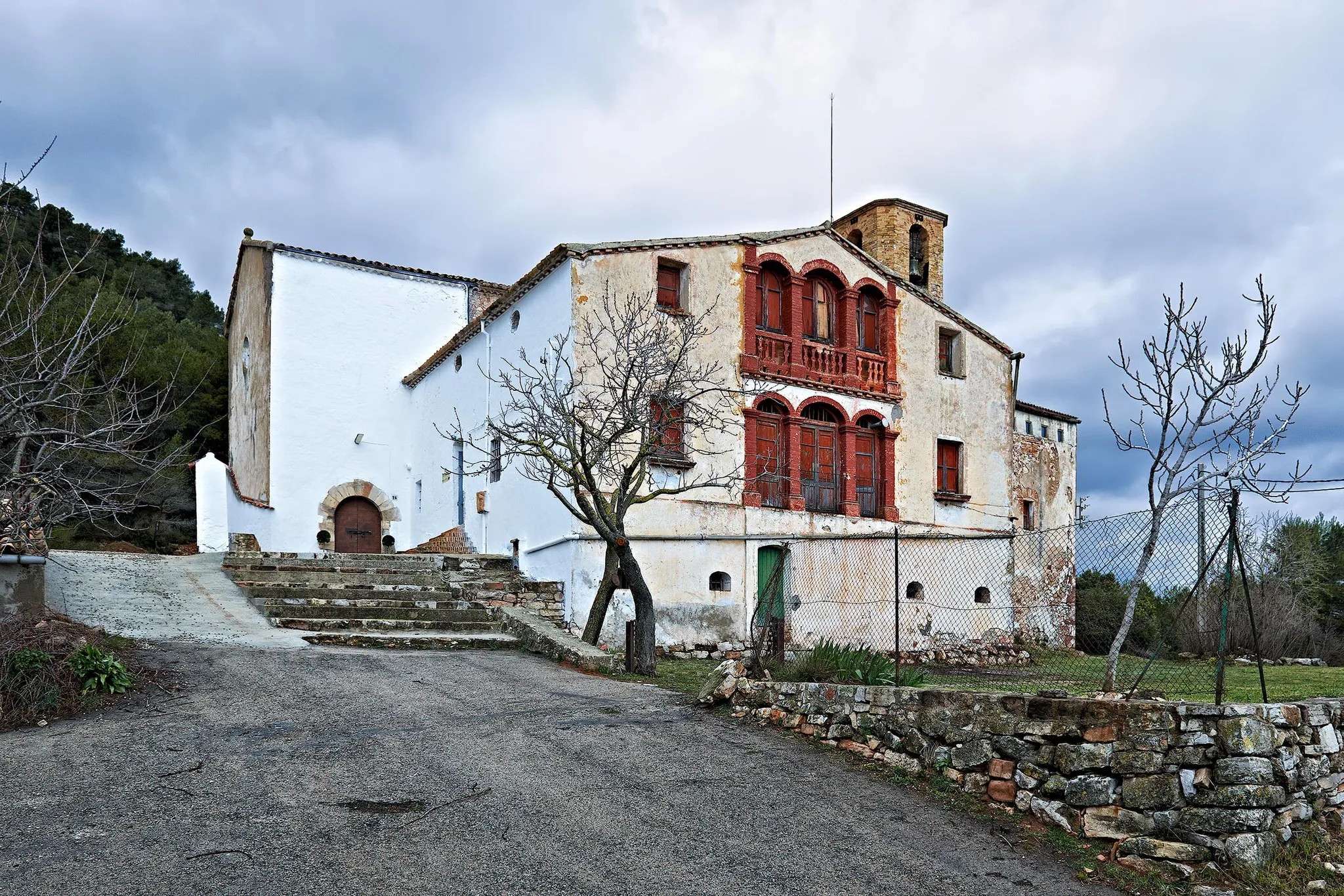 Photo showing: Santa Maria church of Font Rubí, Catalonia, Spain.