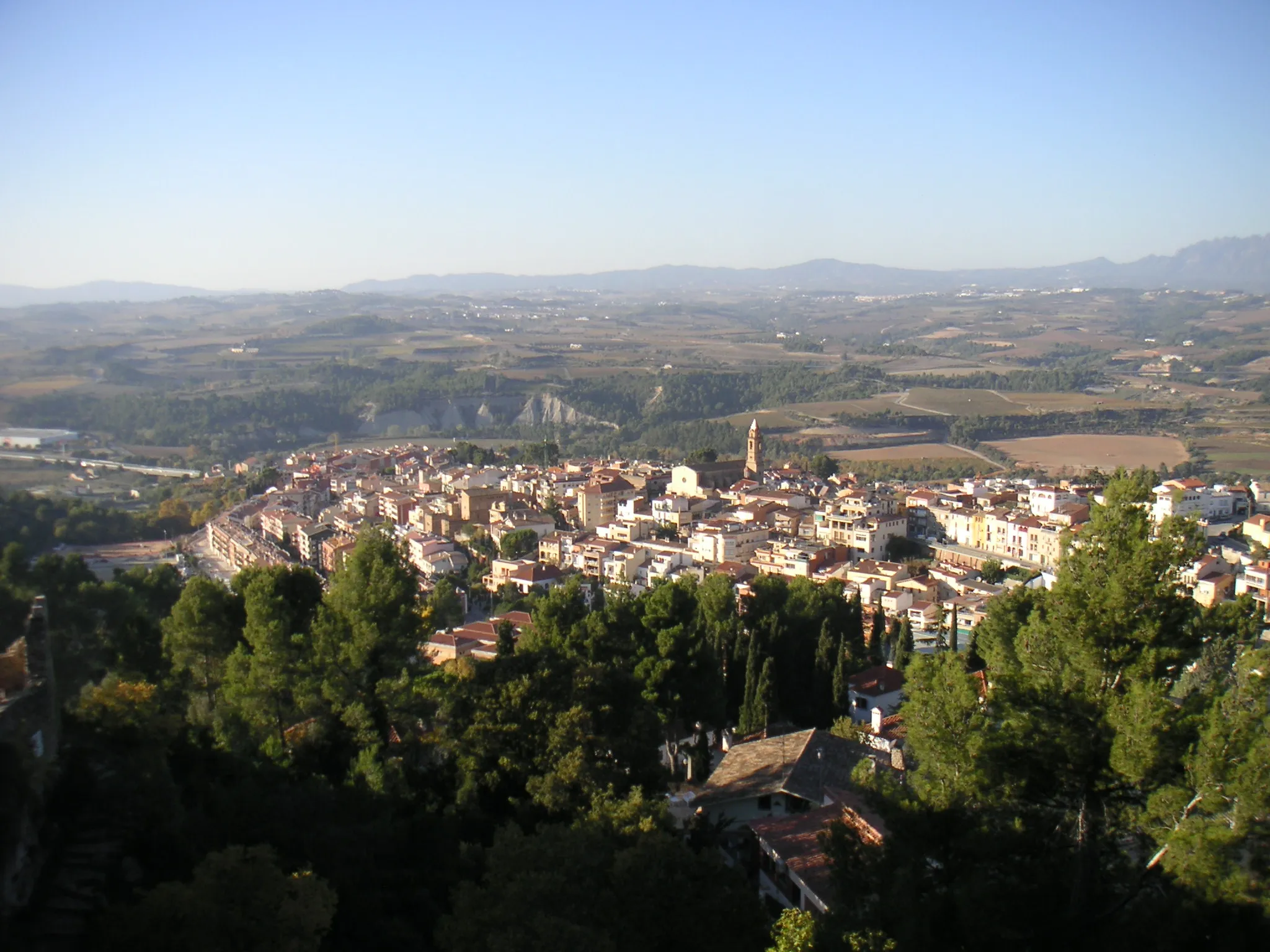 Photo showing: Gelida des del Castell