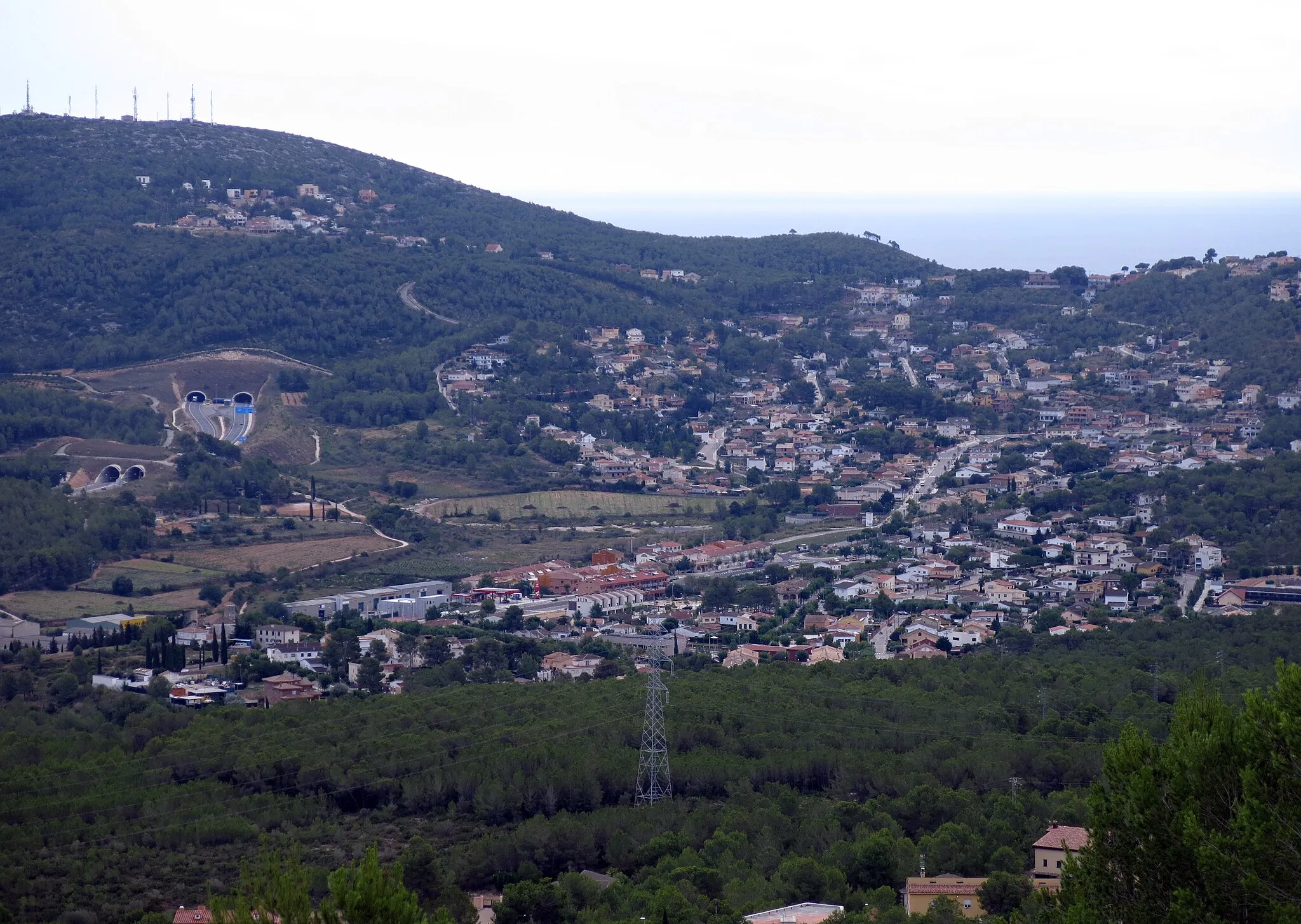 Photo showing: Canyelles des del jaciment d'Olèrdola