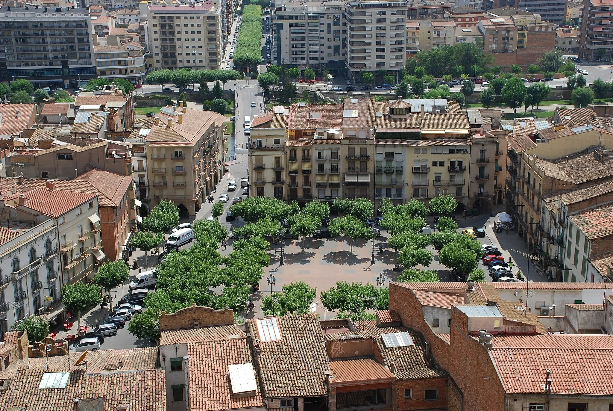 Photo showing: Plaza del Mercadal en Balaguer (Lérida)