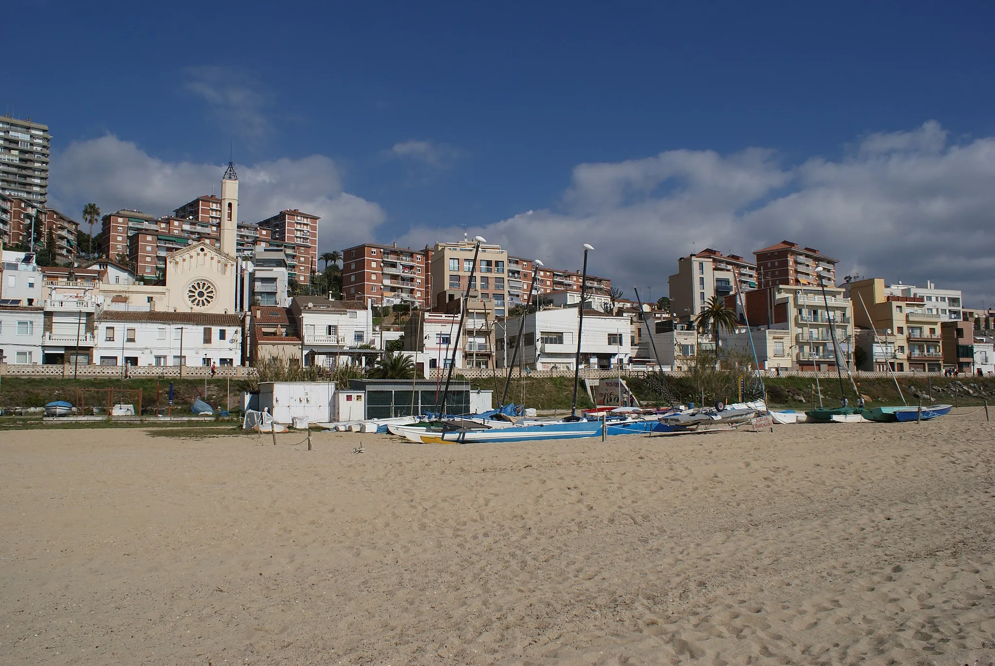 Photo showing: This picture show the Montgat beach. A litle town not far from Barcelona.