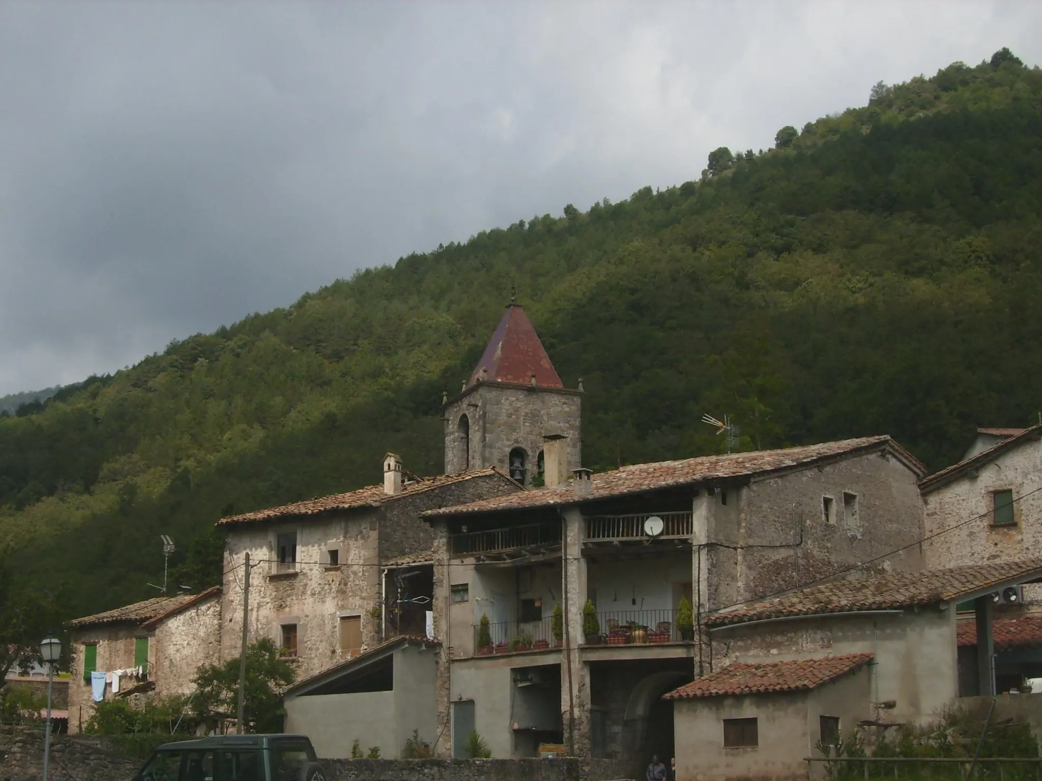 Photo showing: Panoramic view of Sant Privat d'en Bas (Catalonia)
