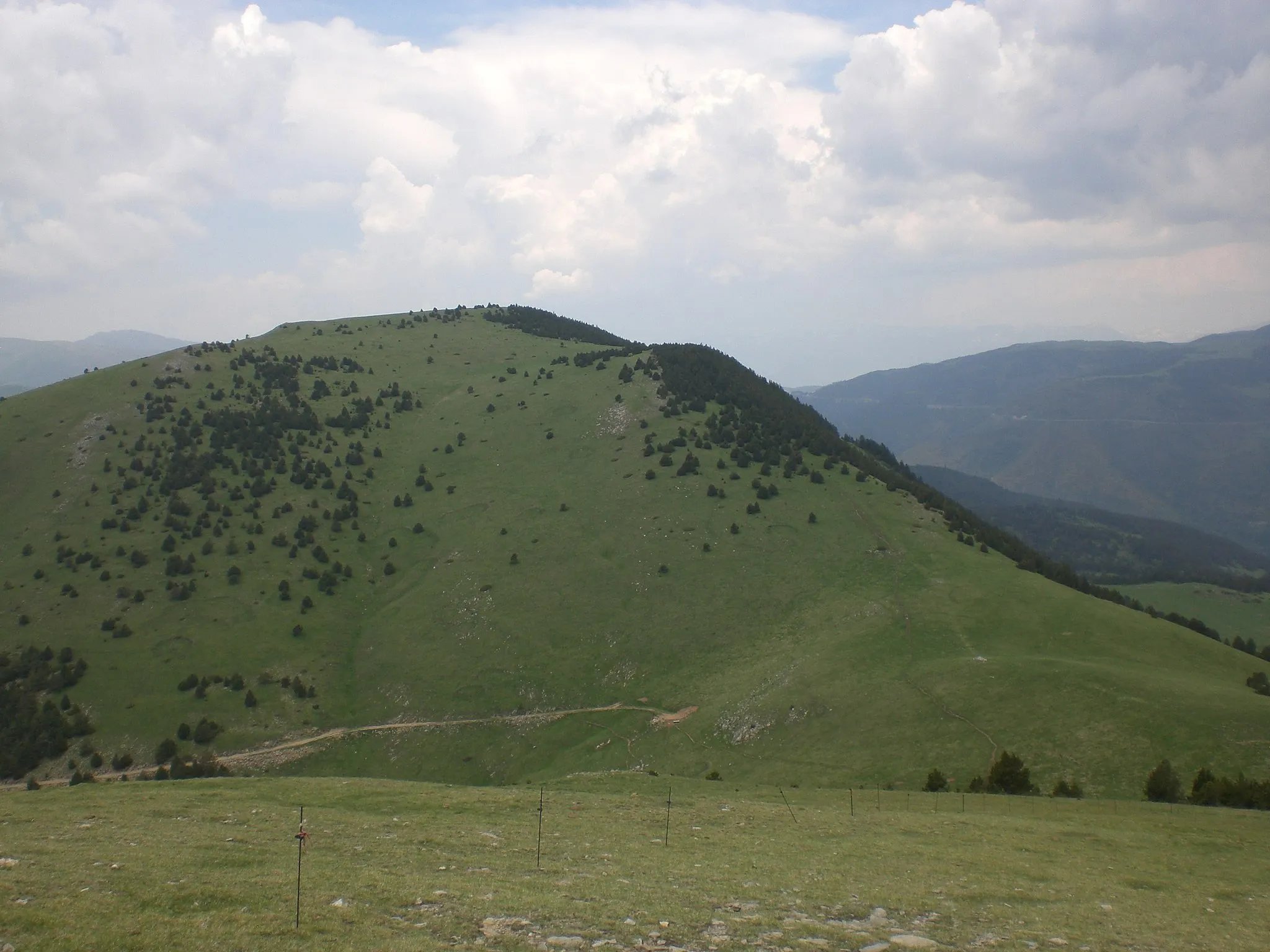 Photo showing: Pedra Picada i Coll del Remoló des de l'Emperadora, Serra de Montgrony (juny 2012)