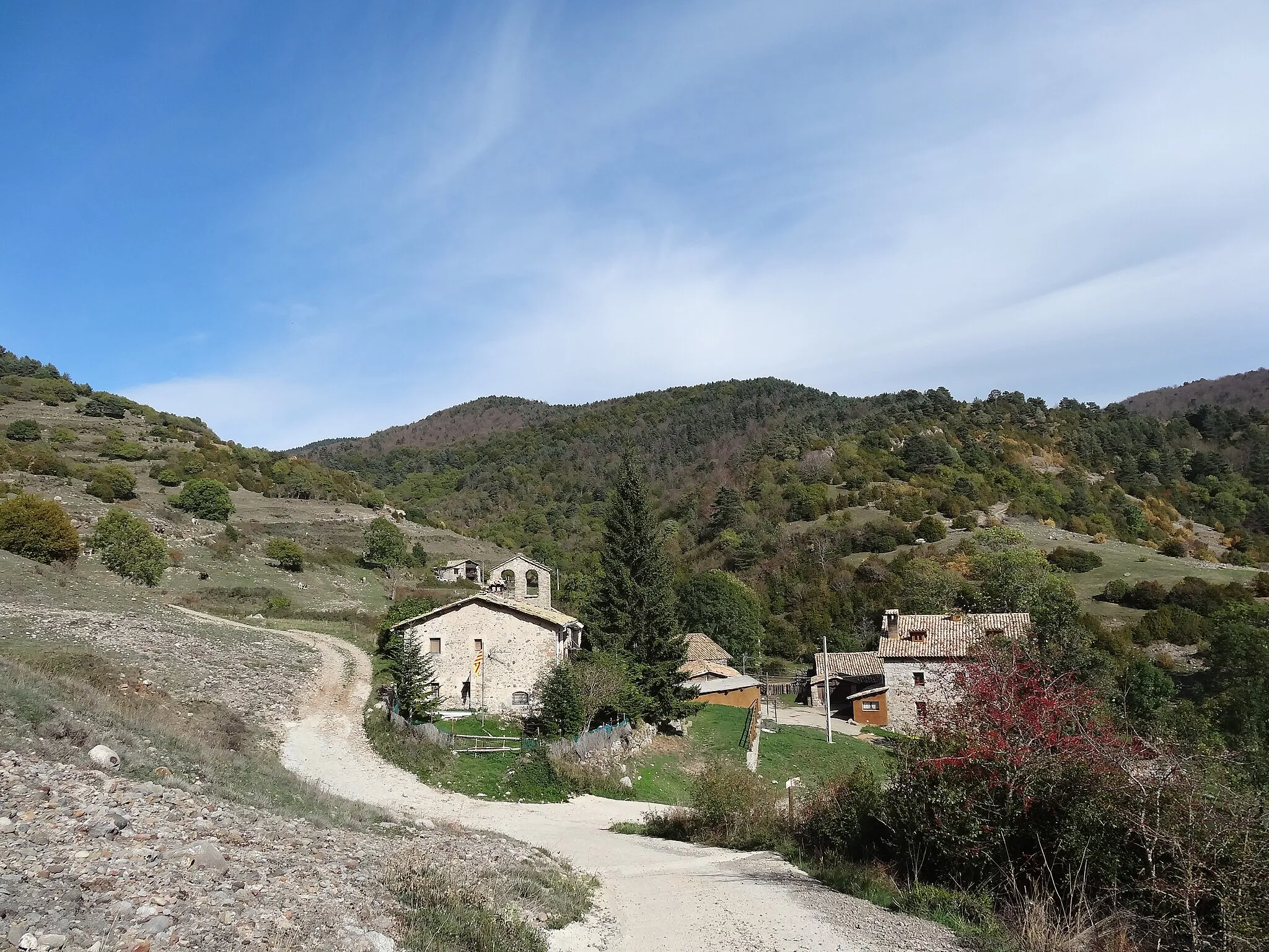 Photo showing: Sant Romà de la Clusa, Serra del Catllaràs (octubre 2012)