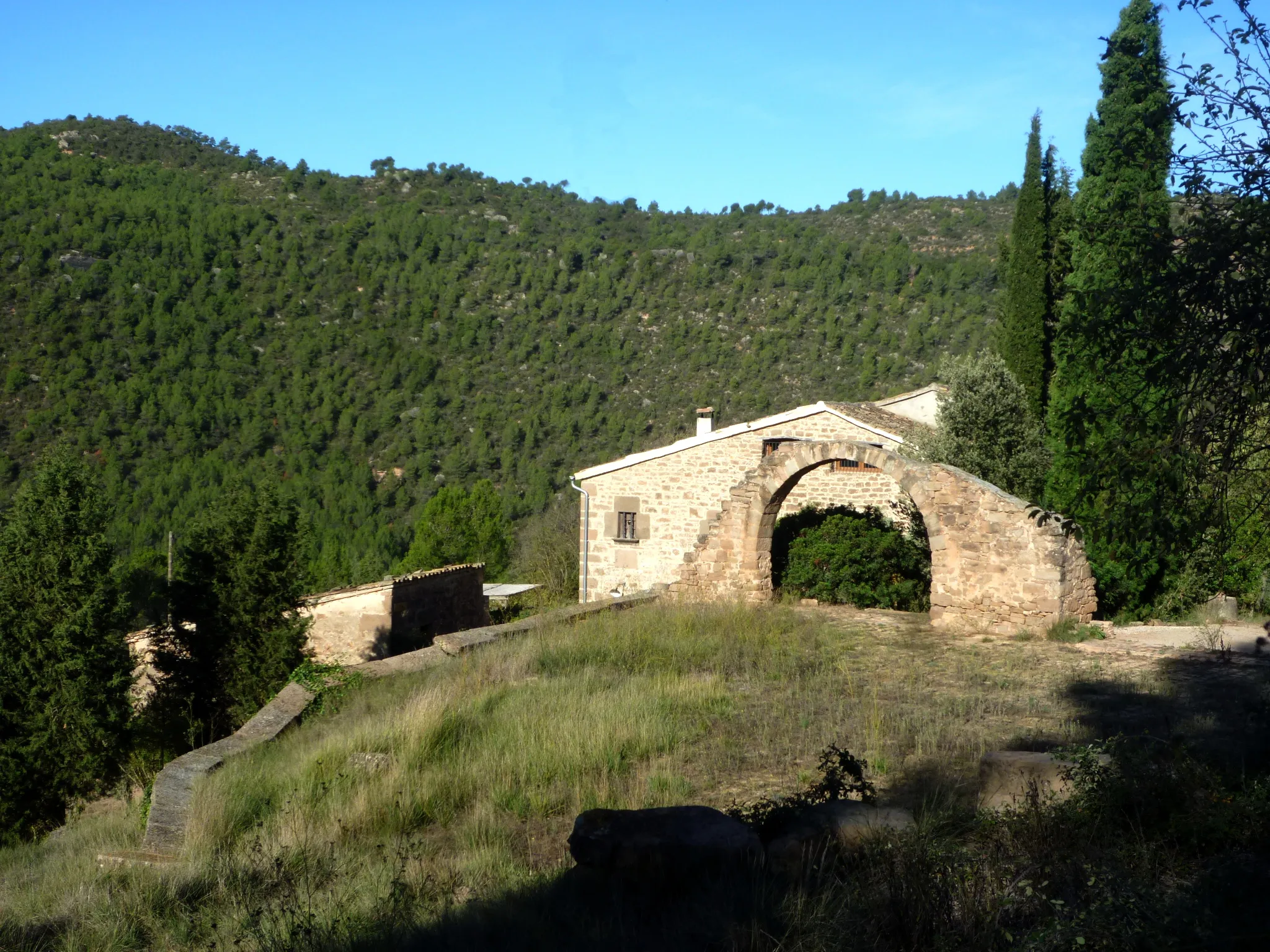 Photo showing: El Revell, masia de Castellar, al municipi d'Aguilar de Segarra (Bages)