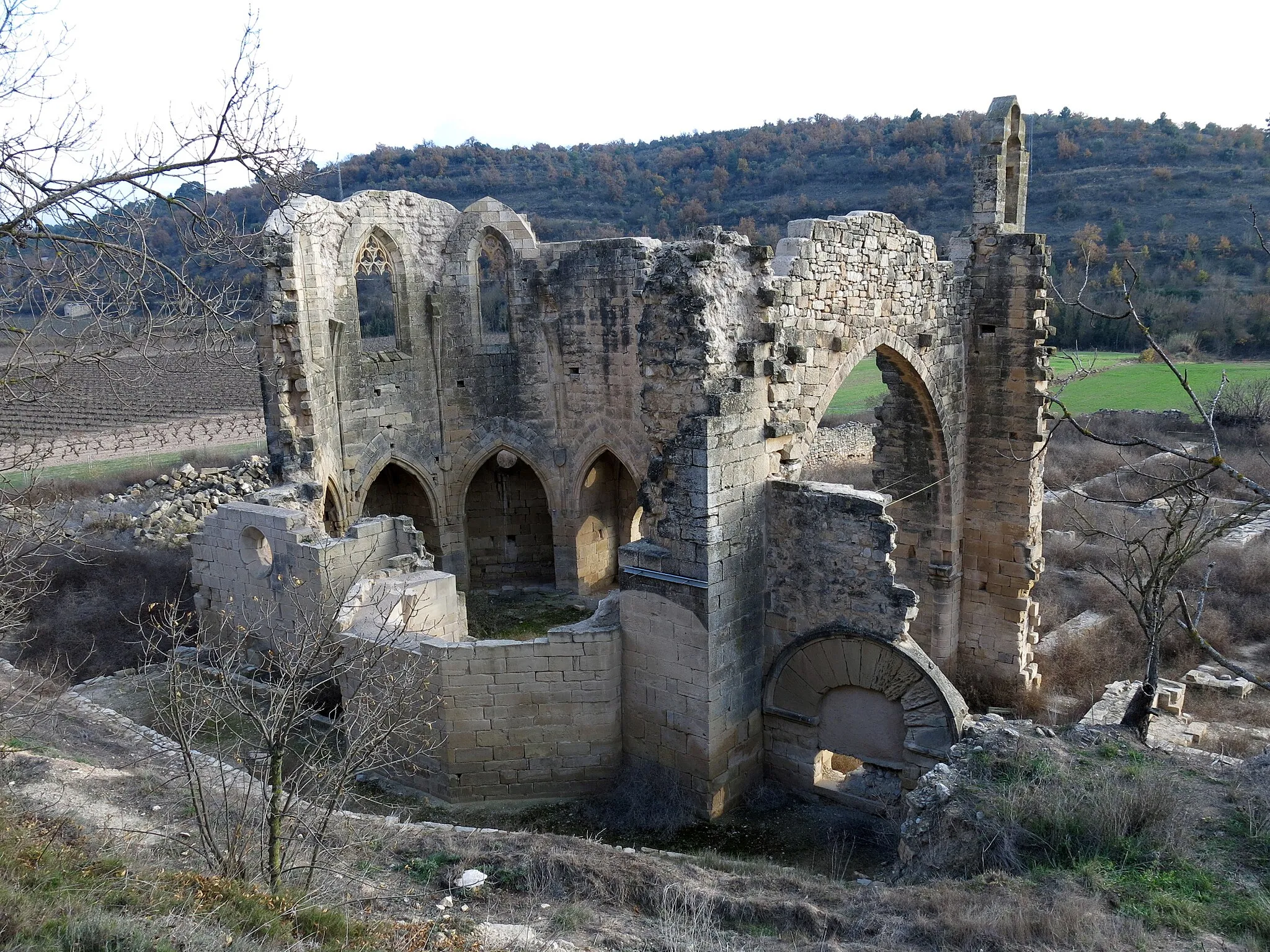 Photo showing: Restes del monestir de Vallsanta (Guimerà)