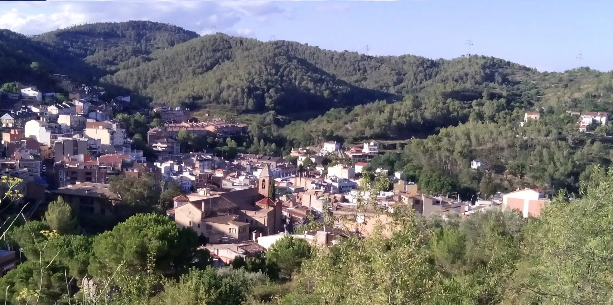 Photo showing: Vista del terme de Sant Climent de Llobregat