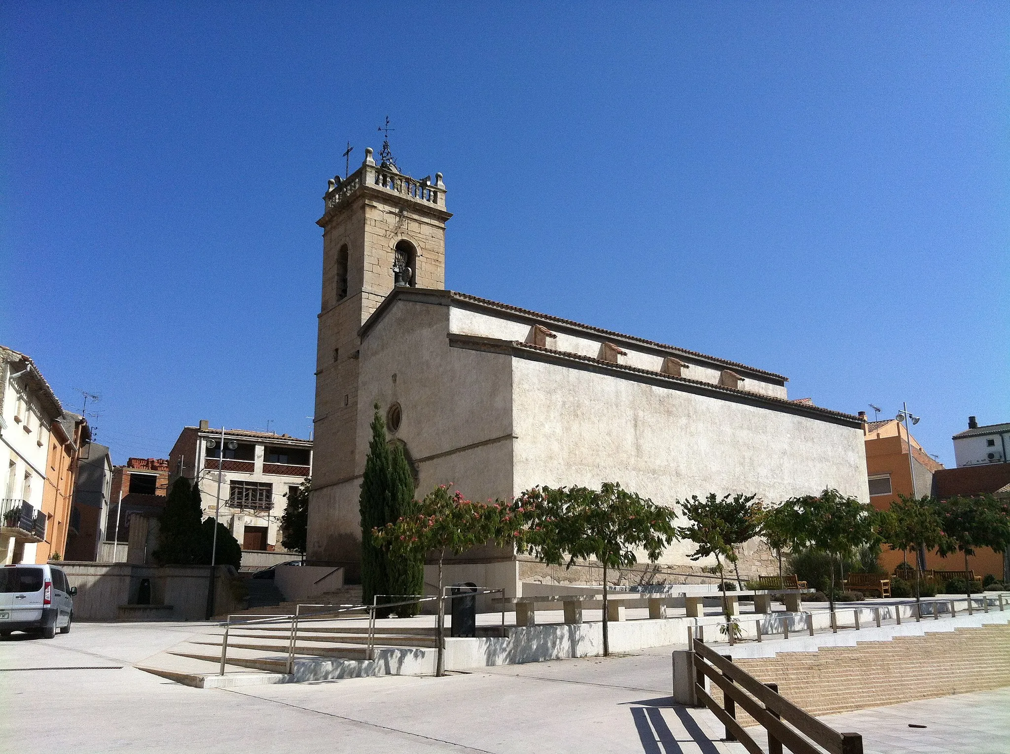 Photo showing: Església parroquial de Sant Joan Baptista (Castellnou de Seana)