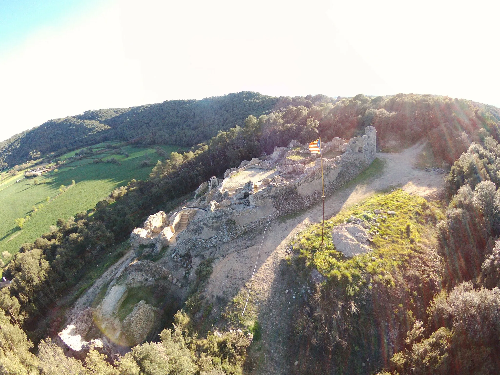 Photo showing: El castell a vista de dron