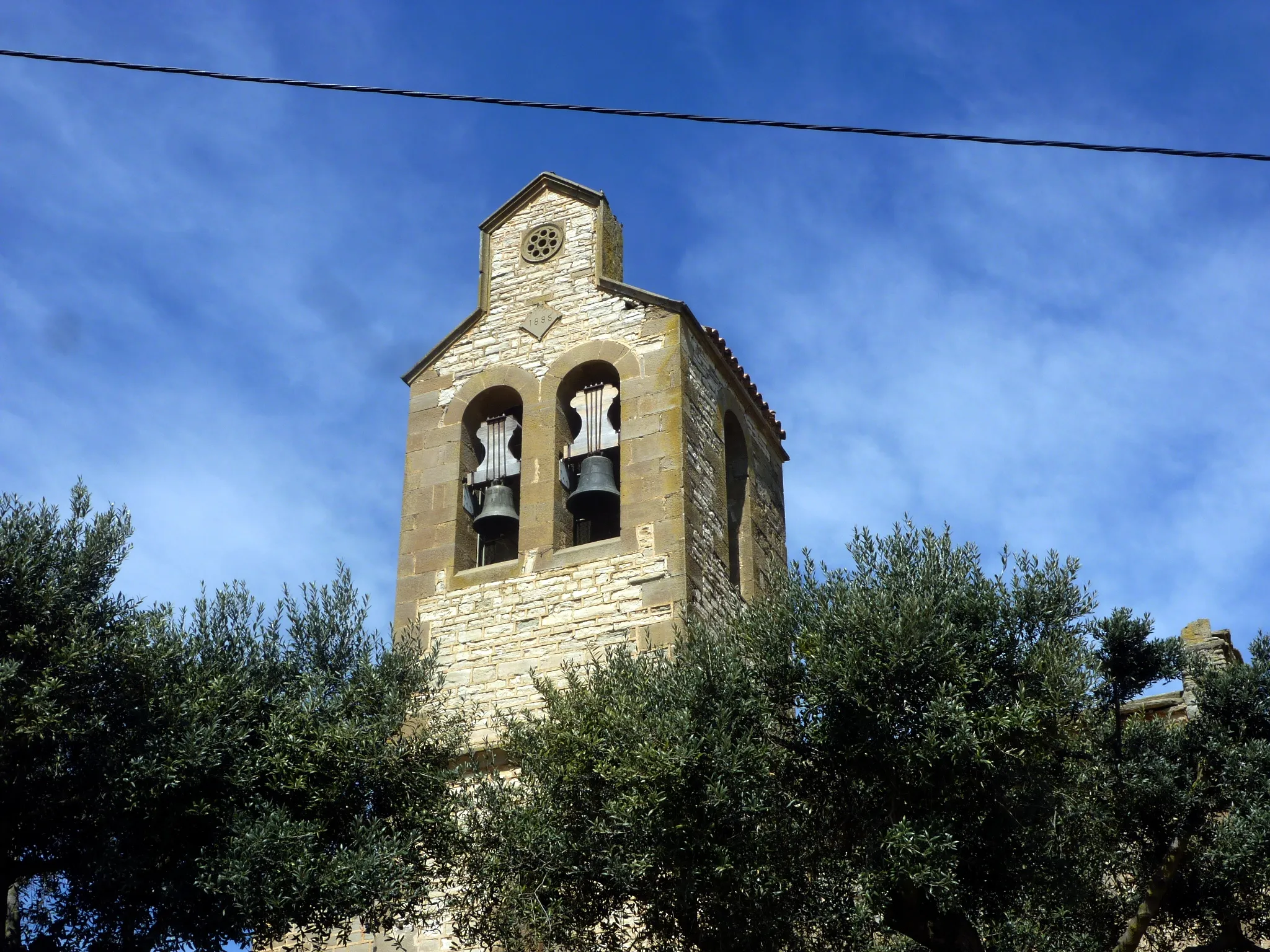 Photo showing: Església de Sant Julià del Llor (Torrefeta i Florejacs): campanar