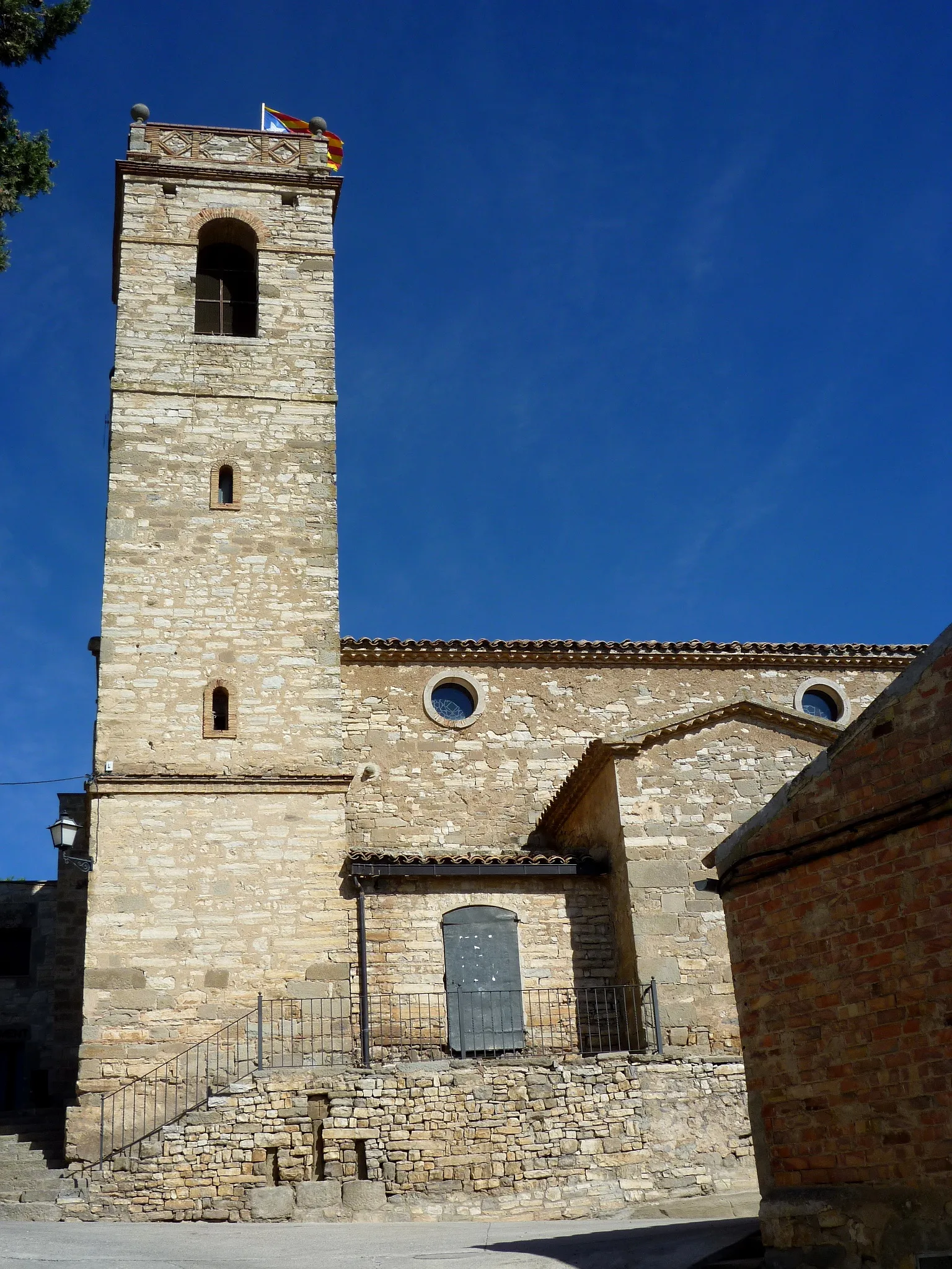 Photo showing: Església parroquial de Santa Maria de Sant Guim de la Plana