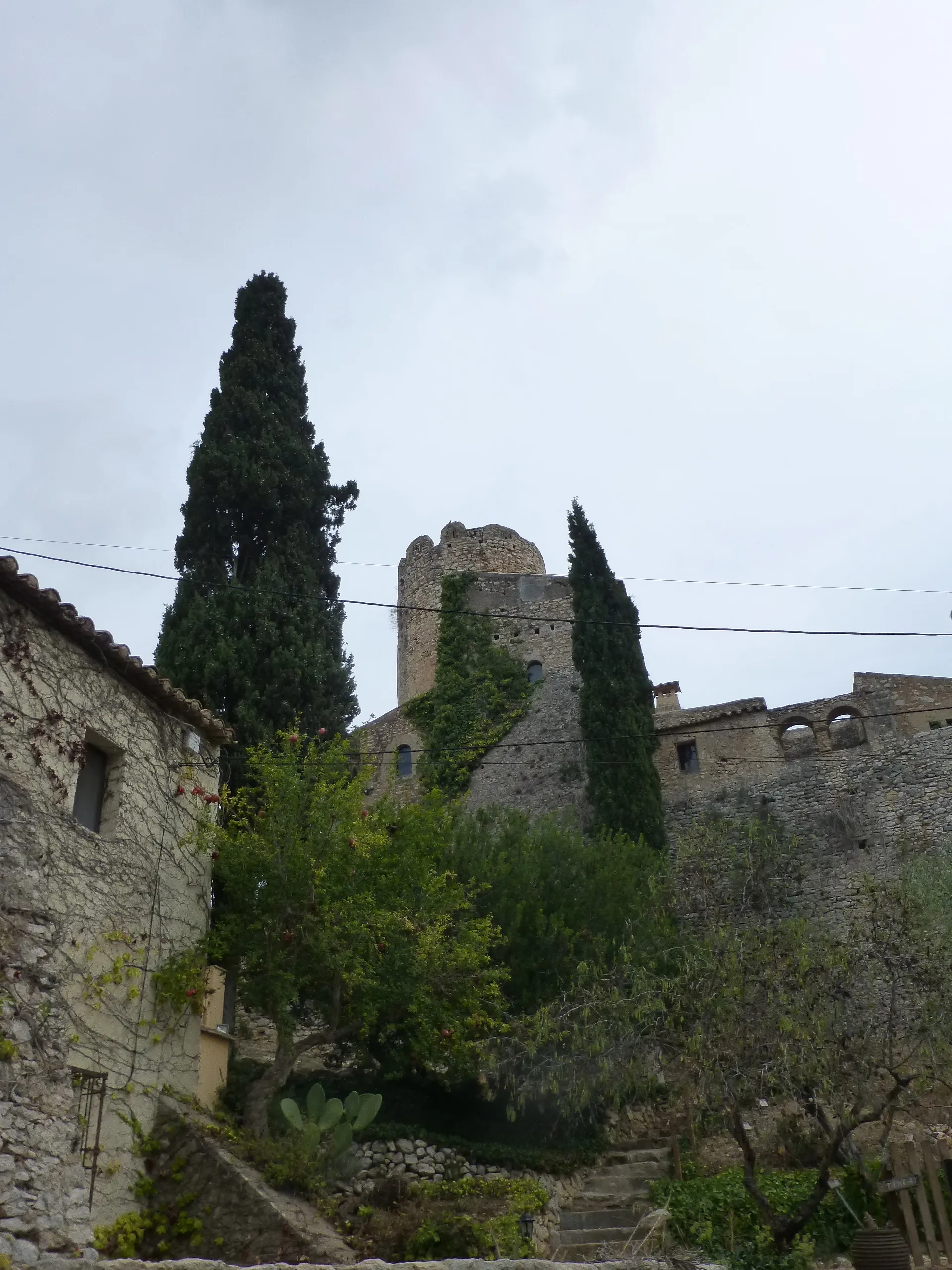 Photo showing: El castell de Ribes vist des de Sota-Ribes