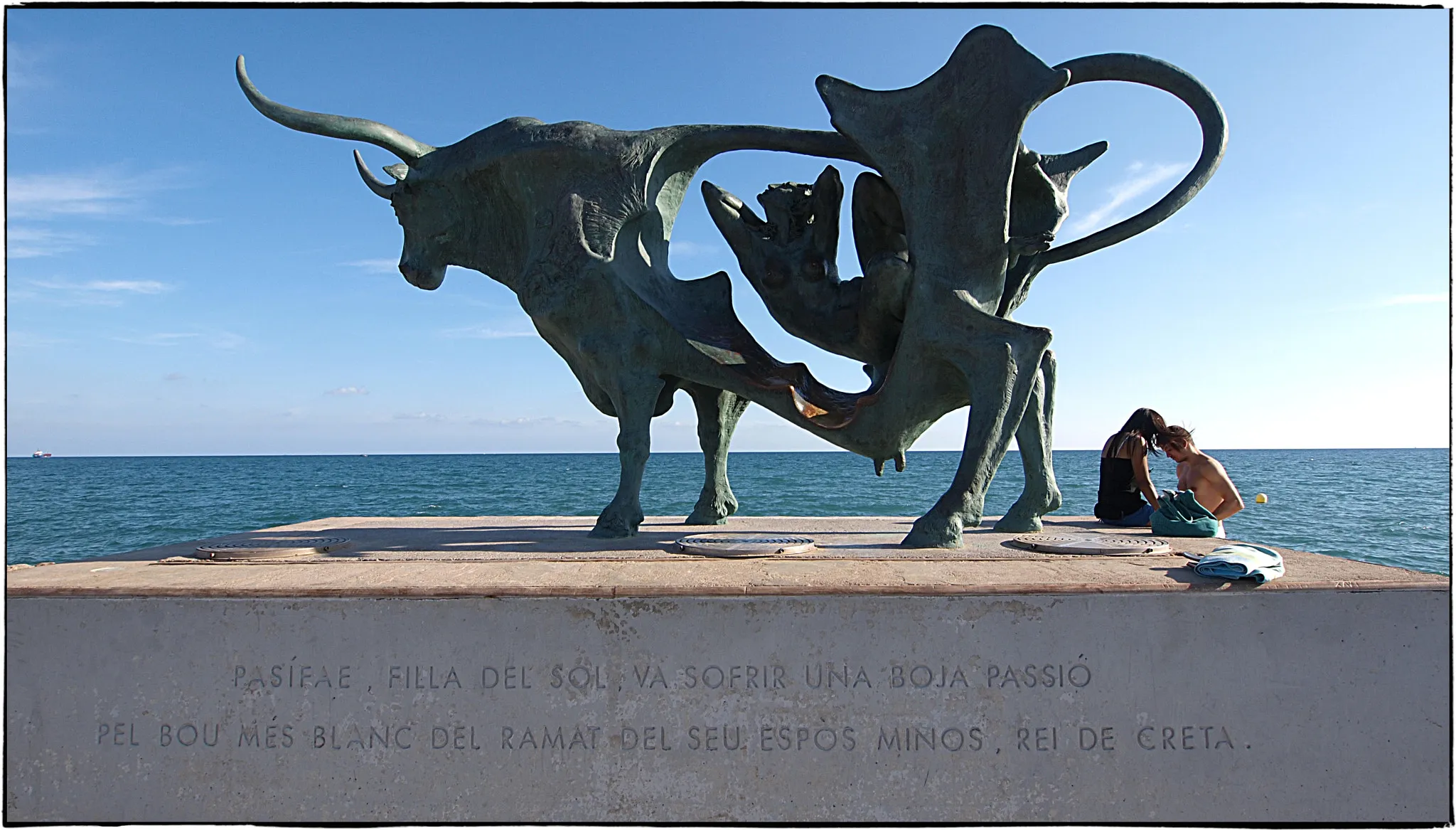 Photo showing: 500px provided description: Tribute To Minos Tarragona 2010 [#beach ,#coast ,#coastline ,#monument ,#shore ,#seascape ,#sculpture ,#seashore ,#shoreline ,#seacoast ,#waterfront ,#marine ,#midsummer ,#espana ,#coastland]