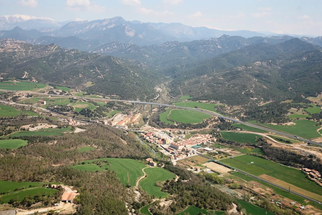 Photo showing: Vista aèria de Cal Rosal