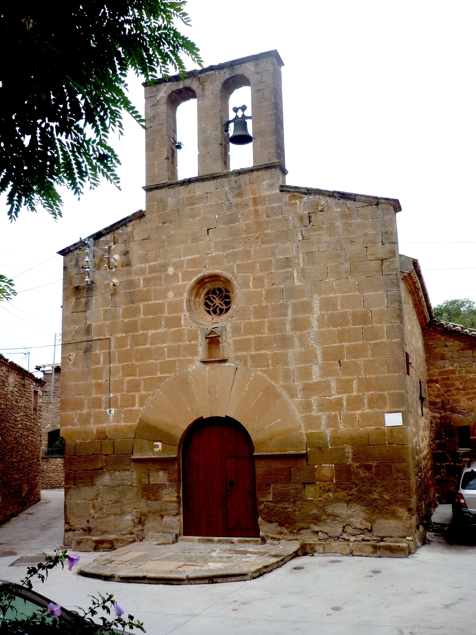 Photo showing: Església parroquial de Sant Ponç de Vall-llebrera (Artesa de Segre): façana