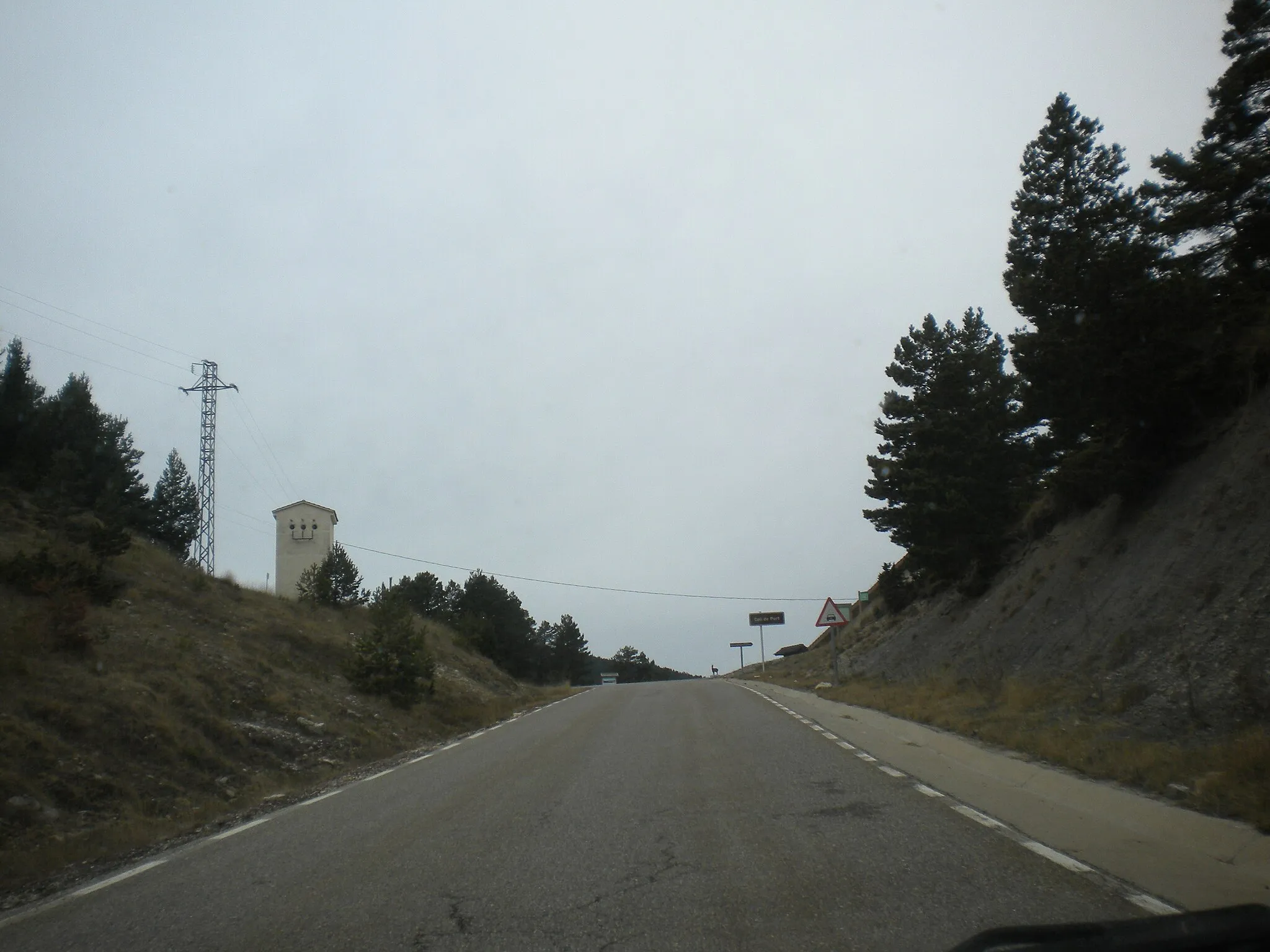 Photo showing: Carretera LV-4012 al seu pas pel Coll de Port, al municipi de La Coma i la Pedra, al Solsonès.