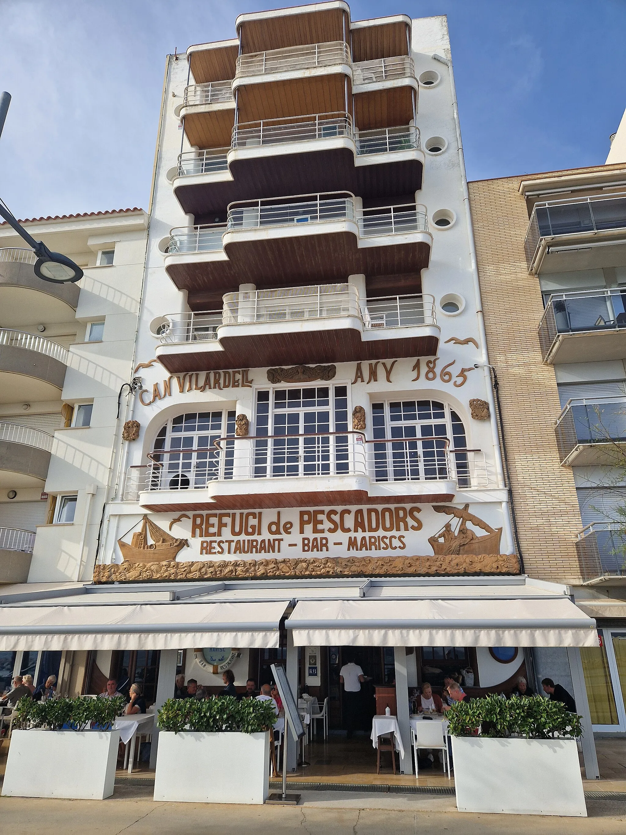 Photo showing: Building, housing a restaurant, in Sant Antoni de Calonge, Catalonia, Spain