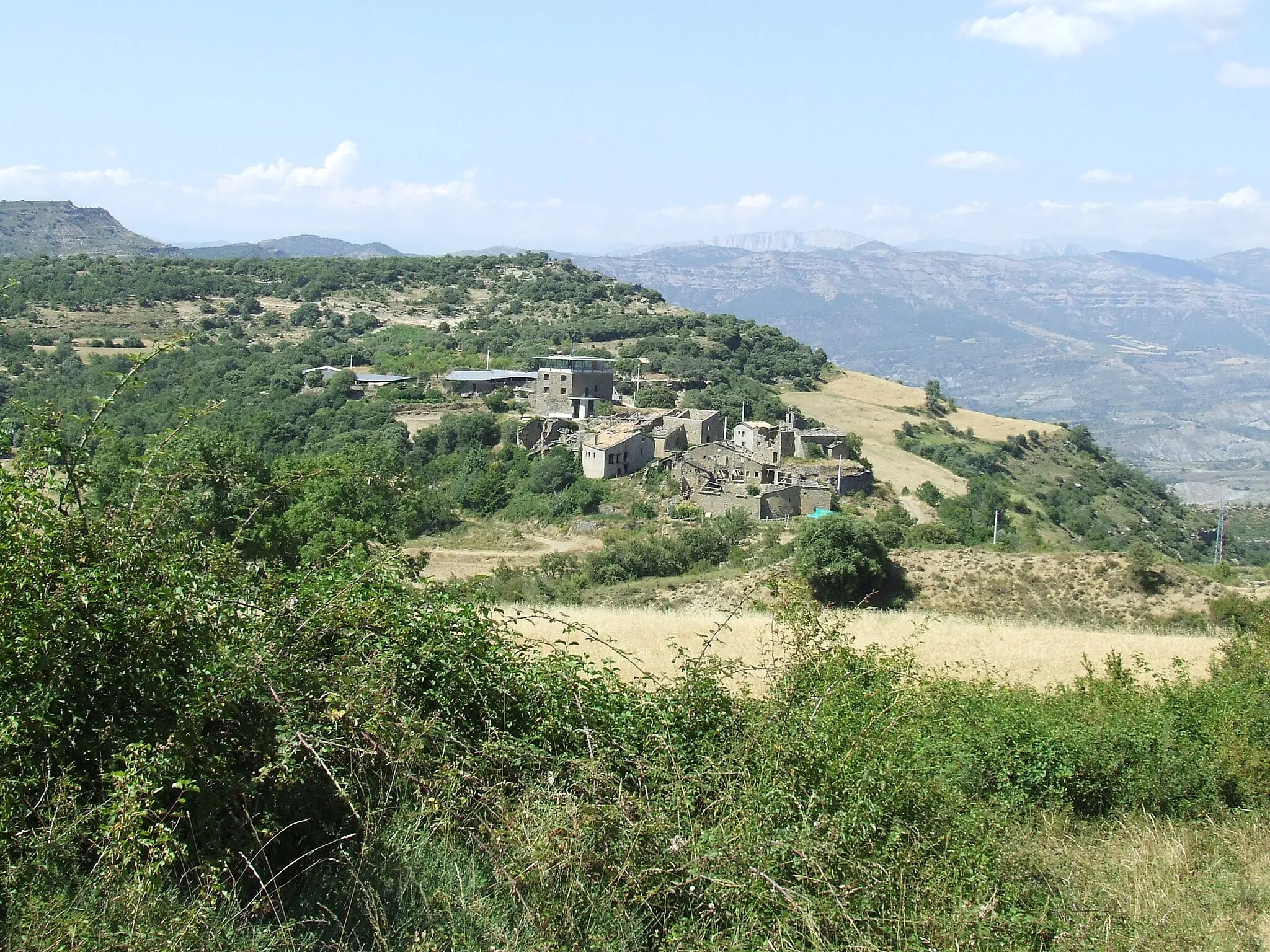 Photo showing: El poble del Meüll (Mur, Castell de Mur, Pallars Jussà)