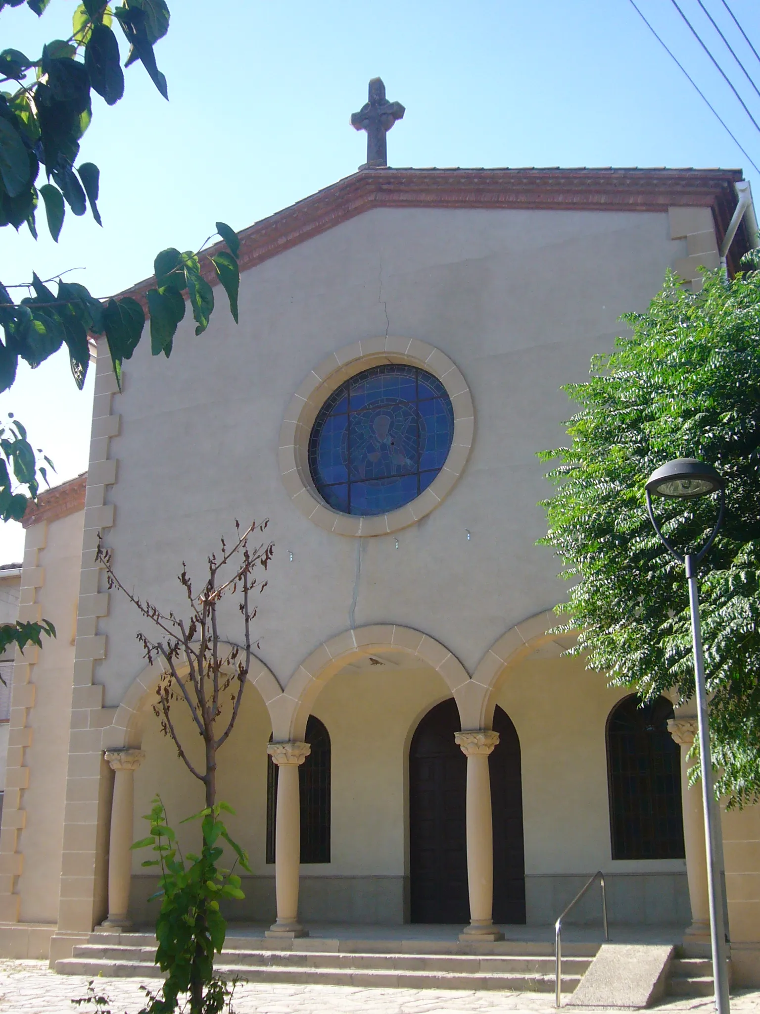 Photo showing: Església nova de Sant Vicenç (Castellolí)