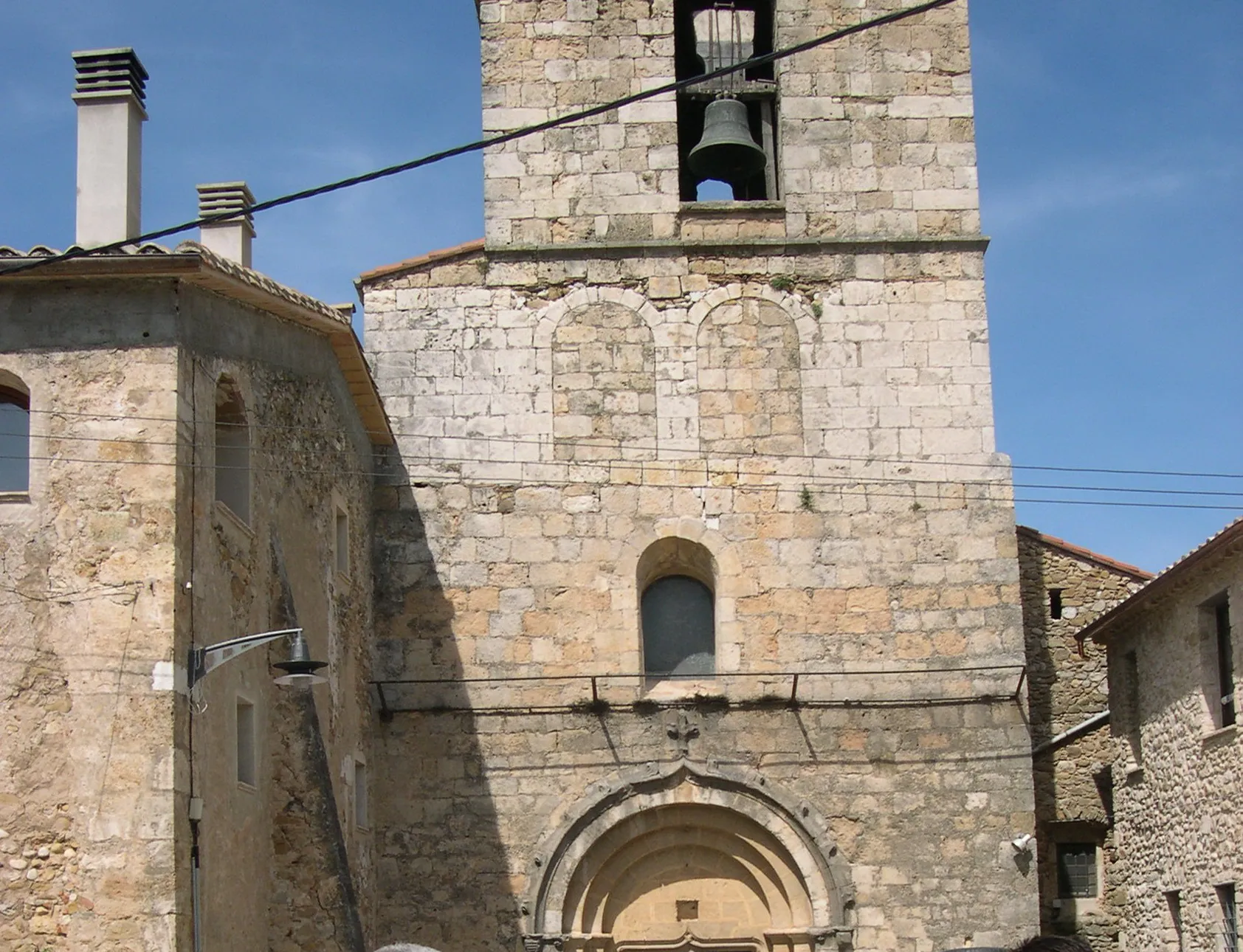 Photo showing: Església parroquial de Sant Cebrià d'Esponellà