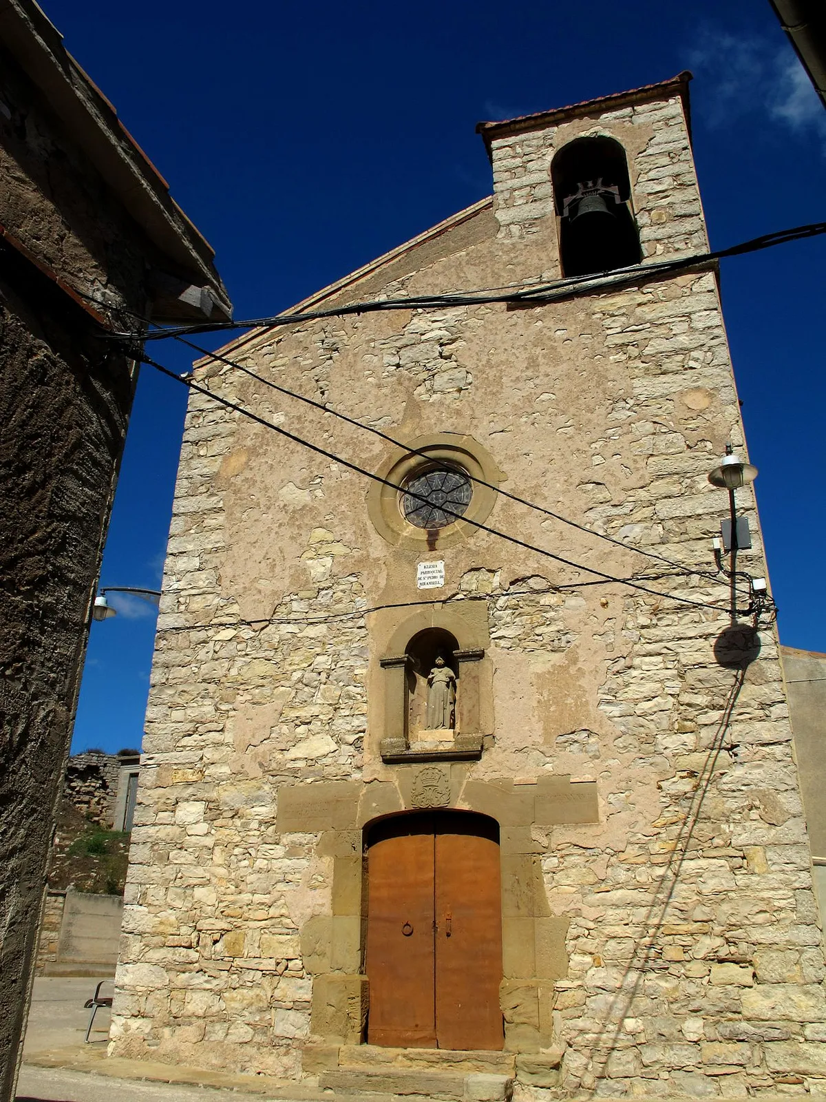 Photo showing: Església parroquial de Sant Pere de Mirambell (Calonge de Segarra)