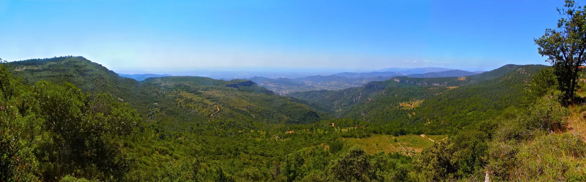 Photo showing: Panorama des del cingle, 3km a l'oest de la Musara