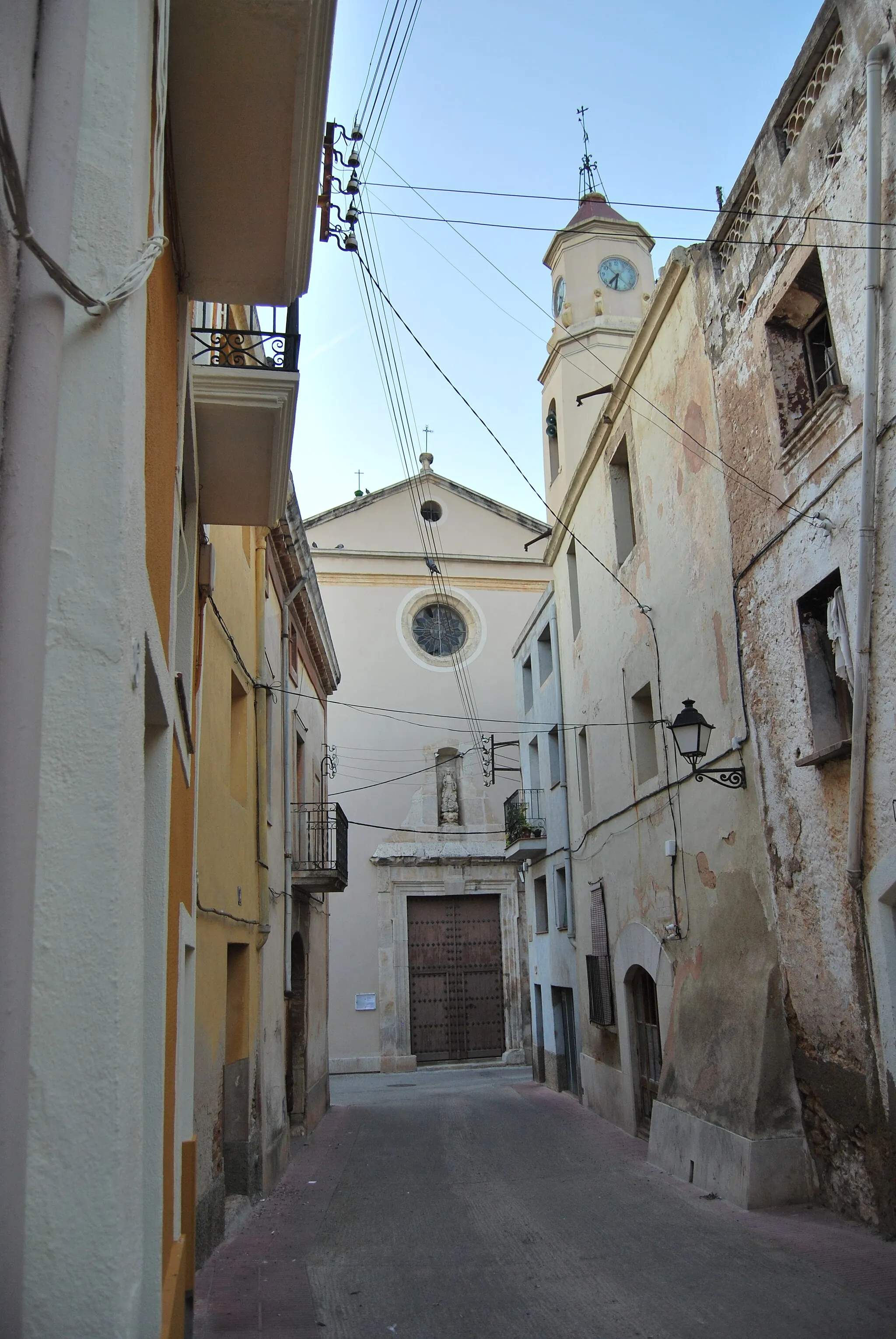 Photo showing: Església parroquial de Santa Maria (Puigpelat)