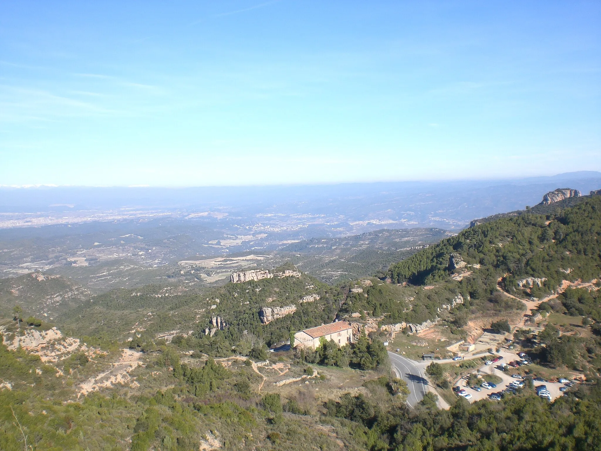 Photo showing: Pla de Bages i Can Maçana des de la Torre Baixa (gener 2012)