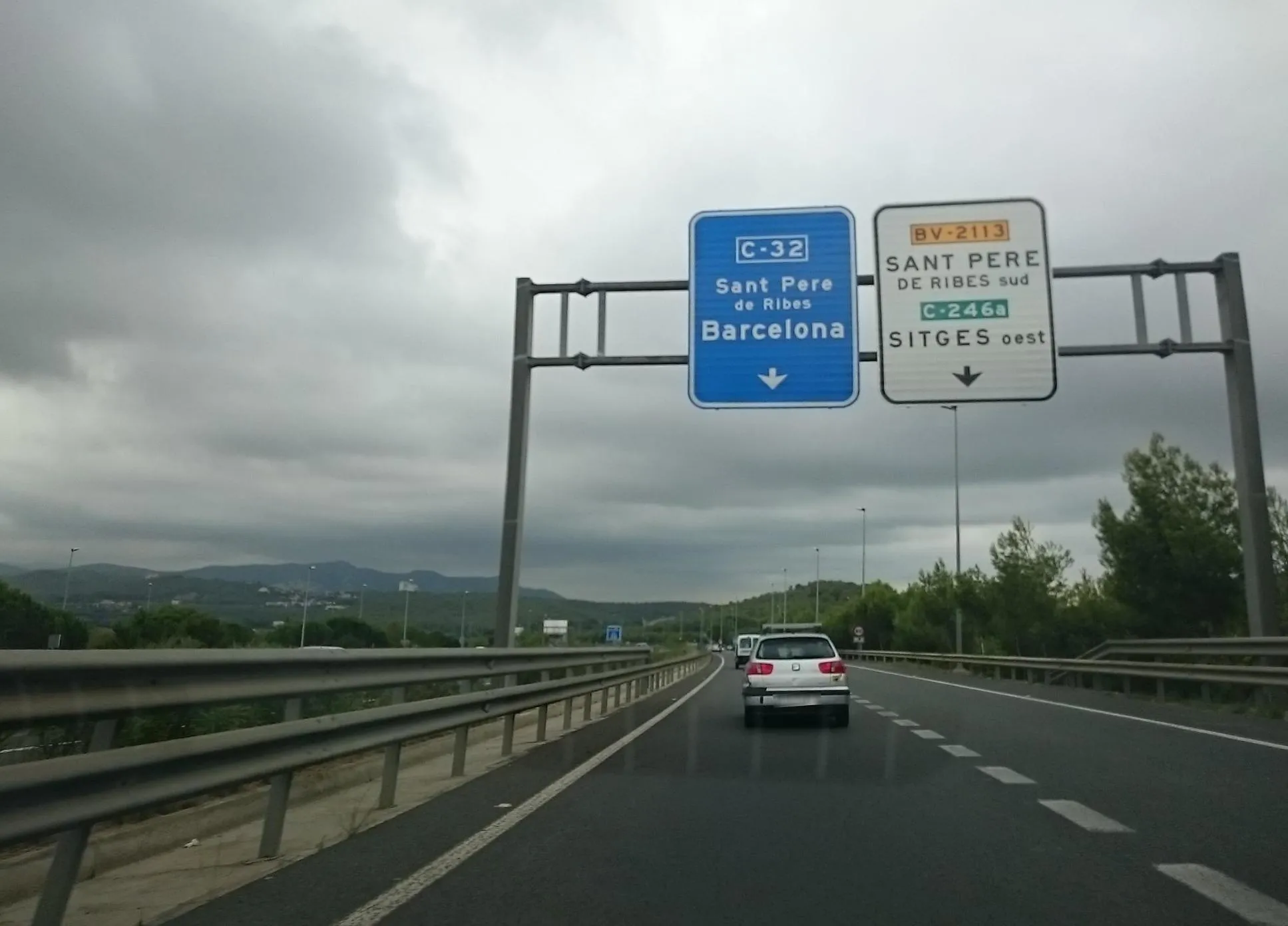 Photo showing: C-32 Highway in Catalonia, close to Sant Pere de Ribes