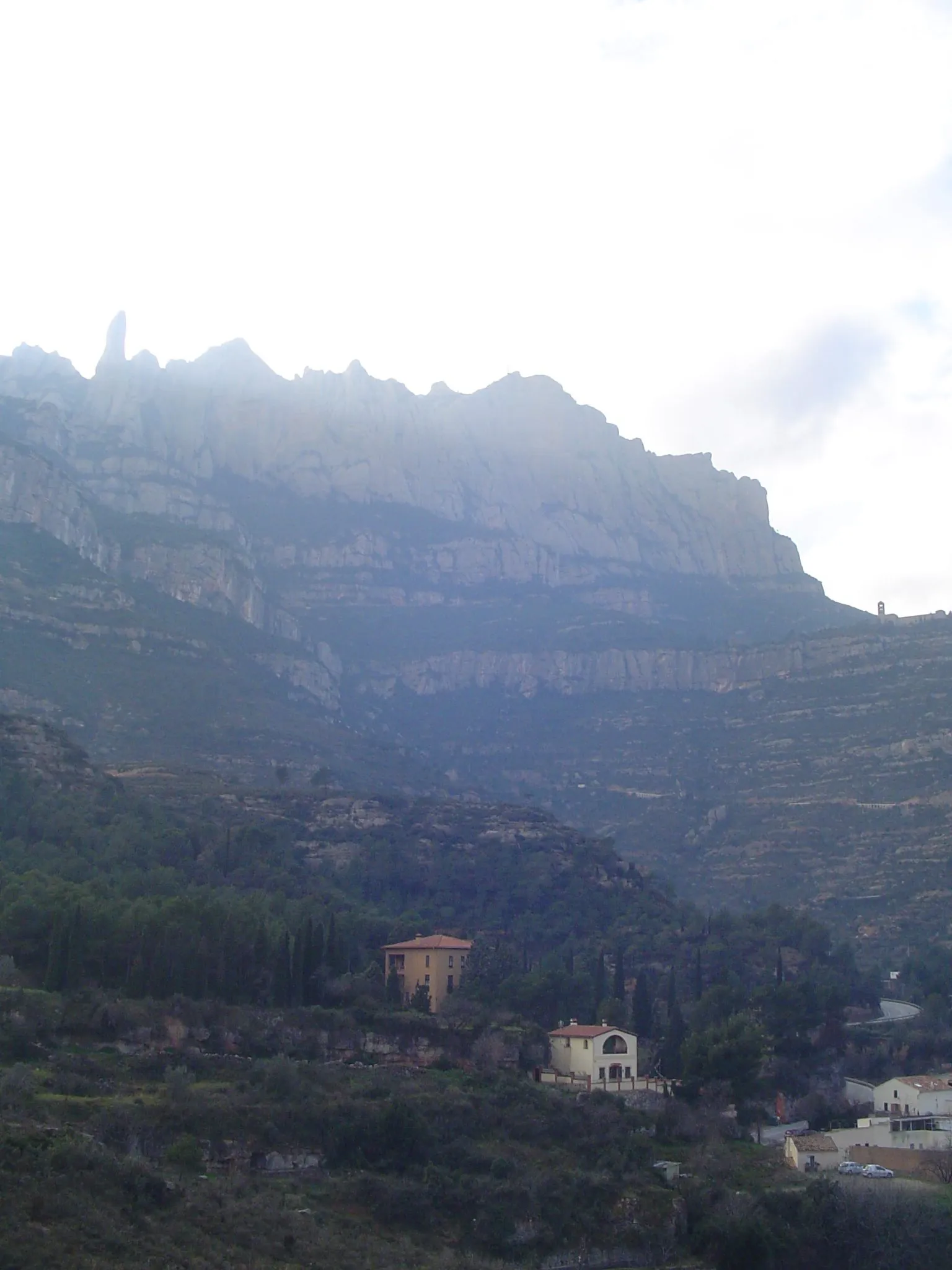 Photo showing: Montserrat vist des de Monistrol de Montserrat (gener 2007)