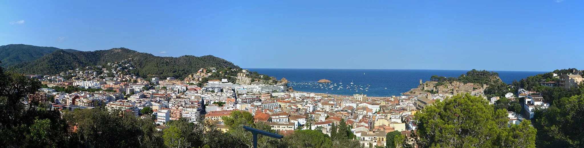 Photo showing: Tossa de Mar, View from Torre des Moros