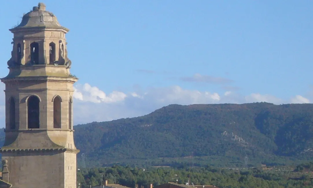 Photo showing: Mountain Punta del Curull (Serra de la Llena, Catalonia), seen from the l'Albi castle