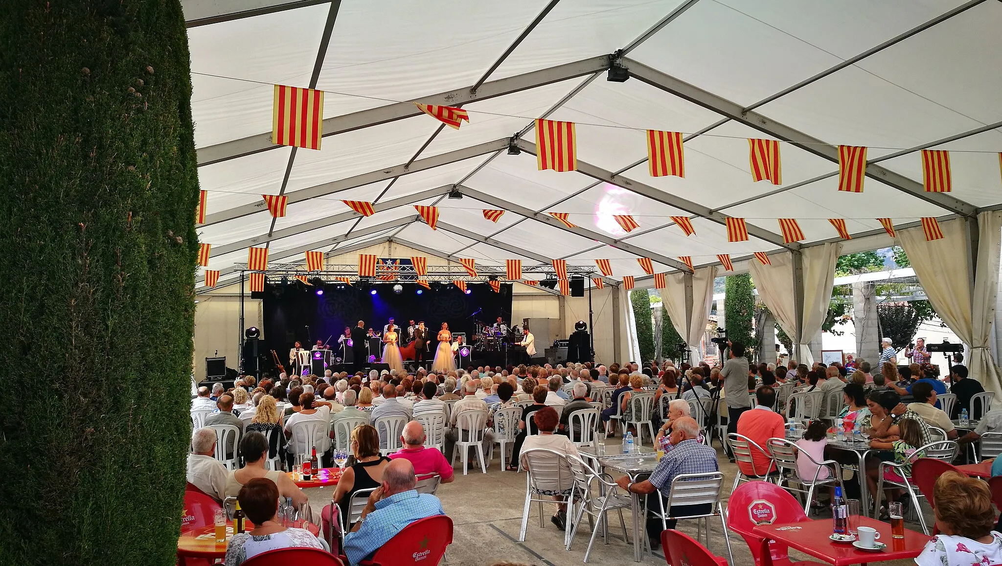 Photo showing: concert de la Festa Major 2017 a la caroa d' Avià