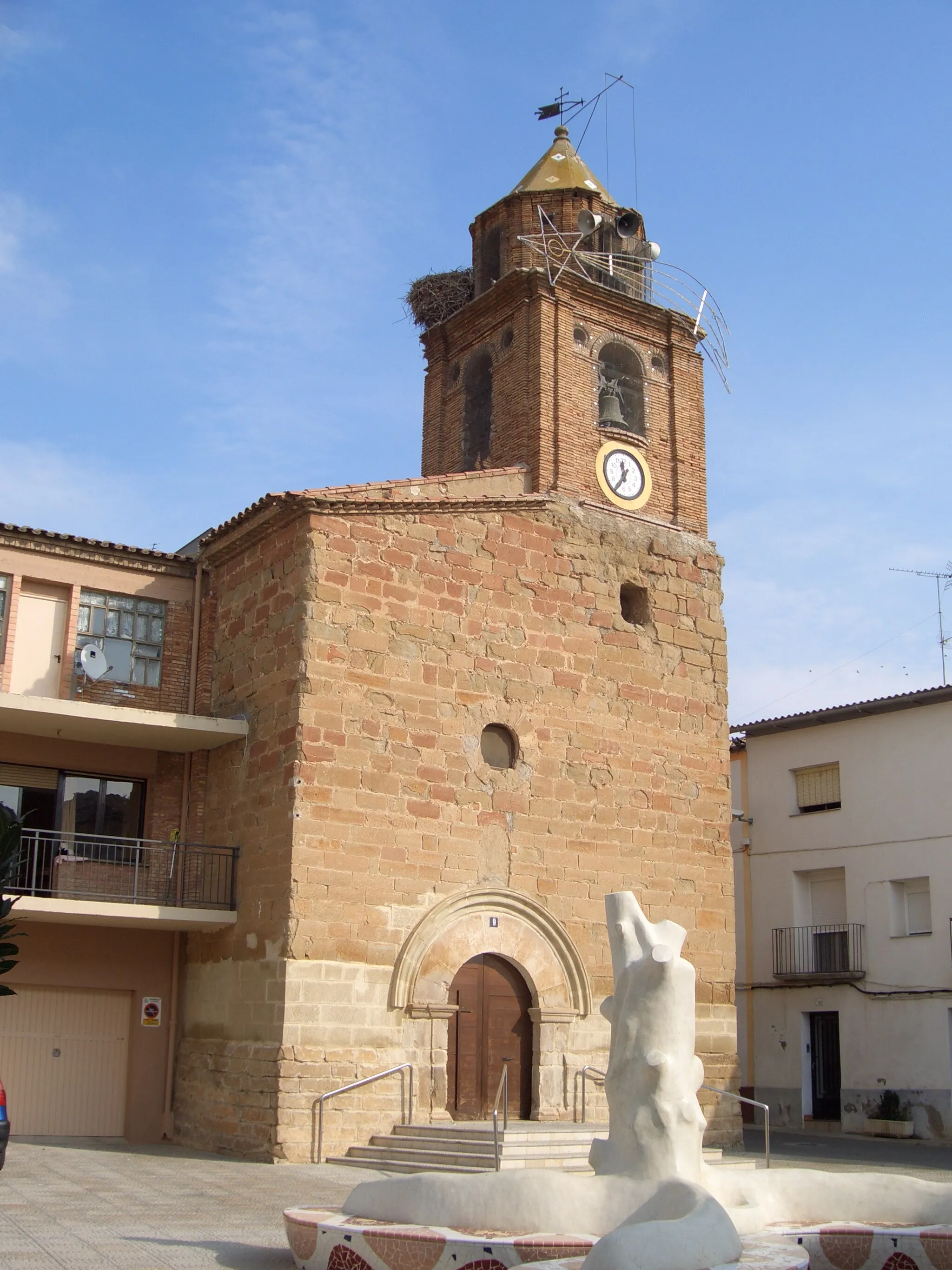 Photo showing: Altorricon Church in Aragon, Spain.