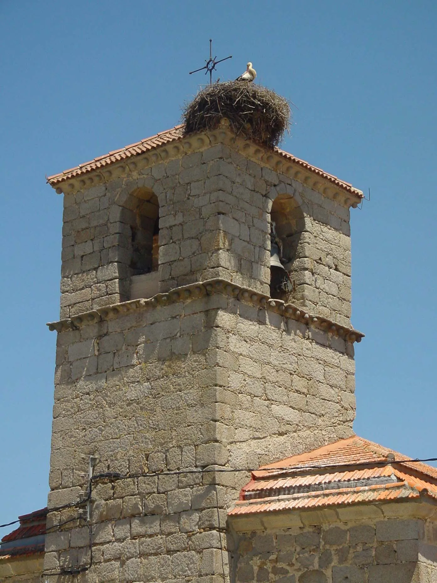 Photo showing: Campanario de iglesia en Moralzarzal.