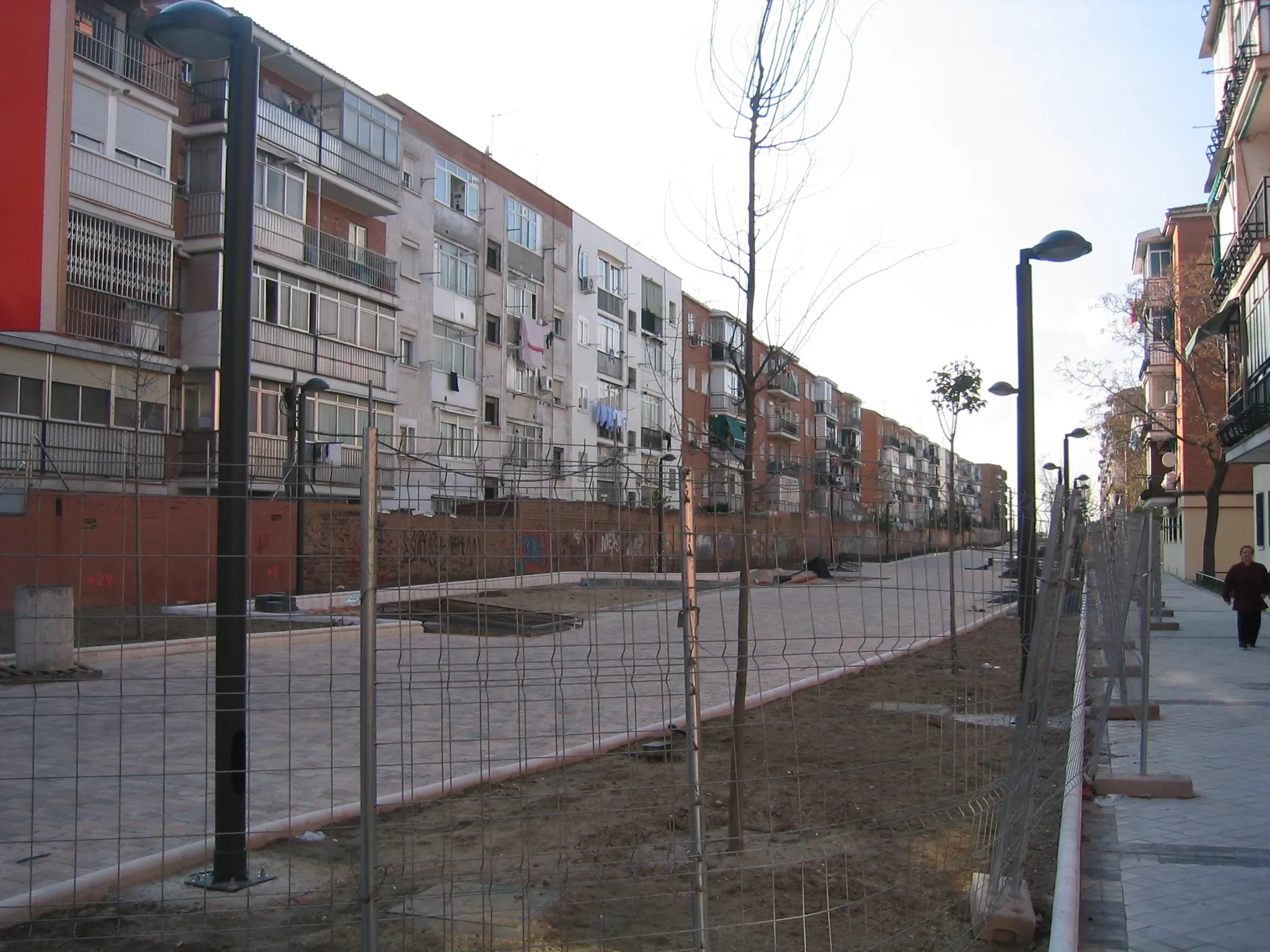 Photo showing: Obras de construcción del bulevar de San Nicasio en Leganés (Madrid, España).