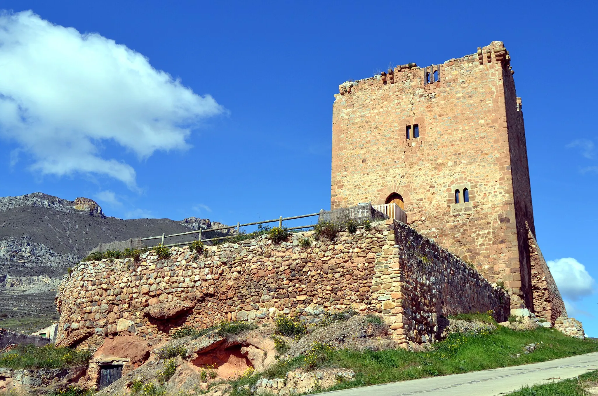 Photo showing: Castle of Préjano (Spain), general view.