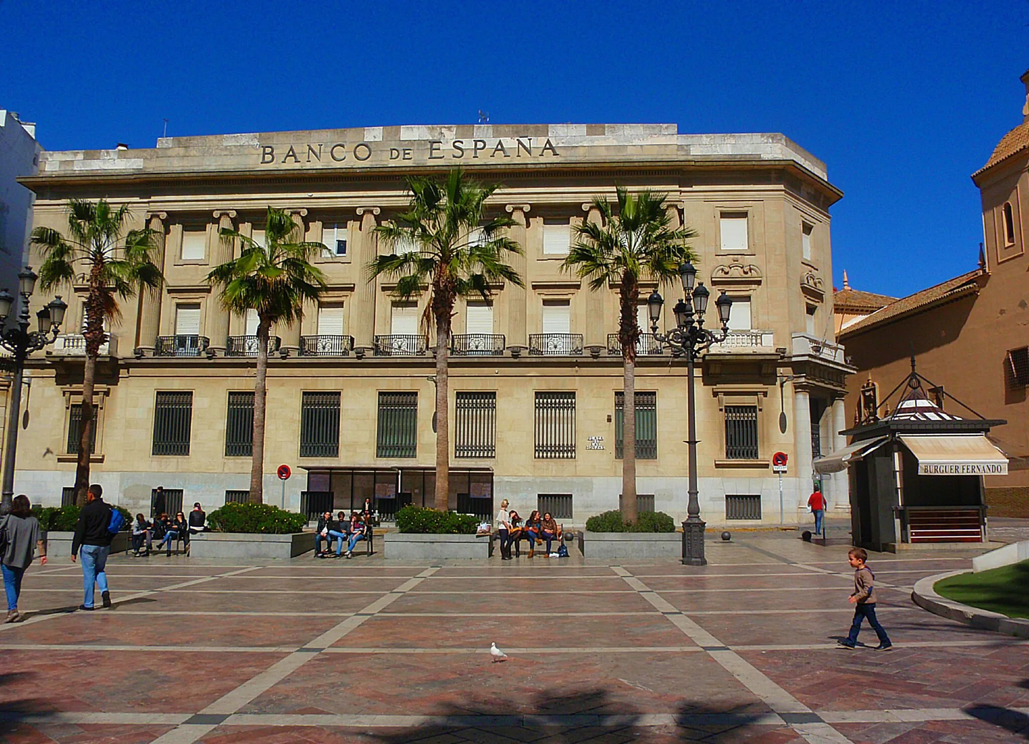 Photo showing: Fachada de la antigua sede del Banco de España en Huelva.