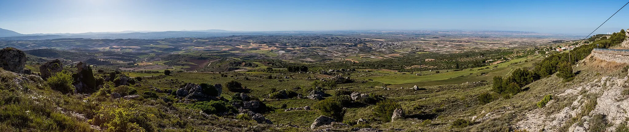 Photo showing: View from the "Balcony of El Buste", Zaragoza, Spain