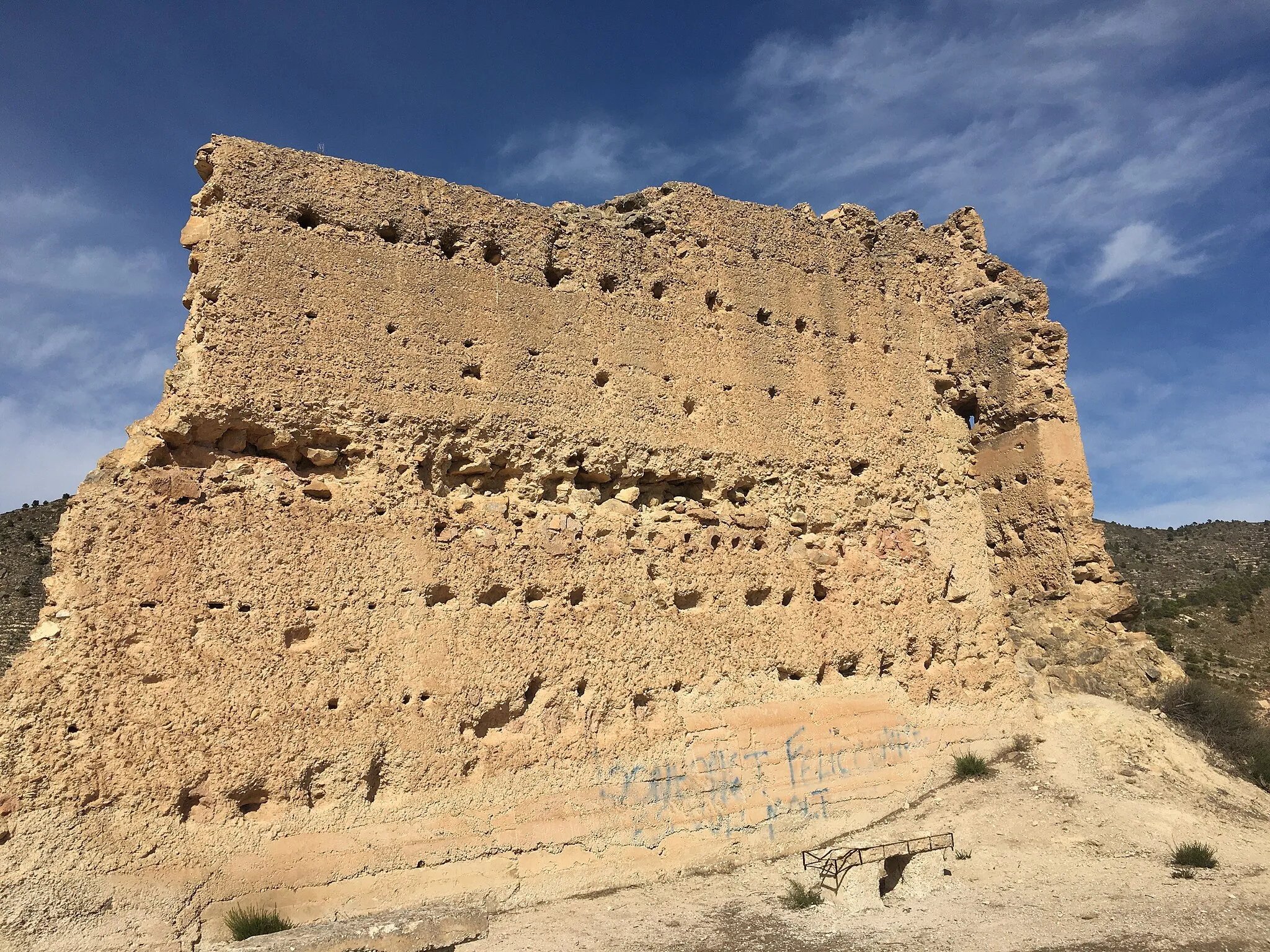 Photo showing: Castle in Relleu, Spain