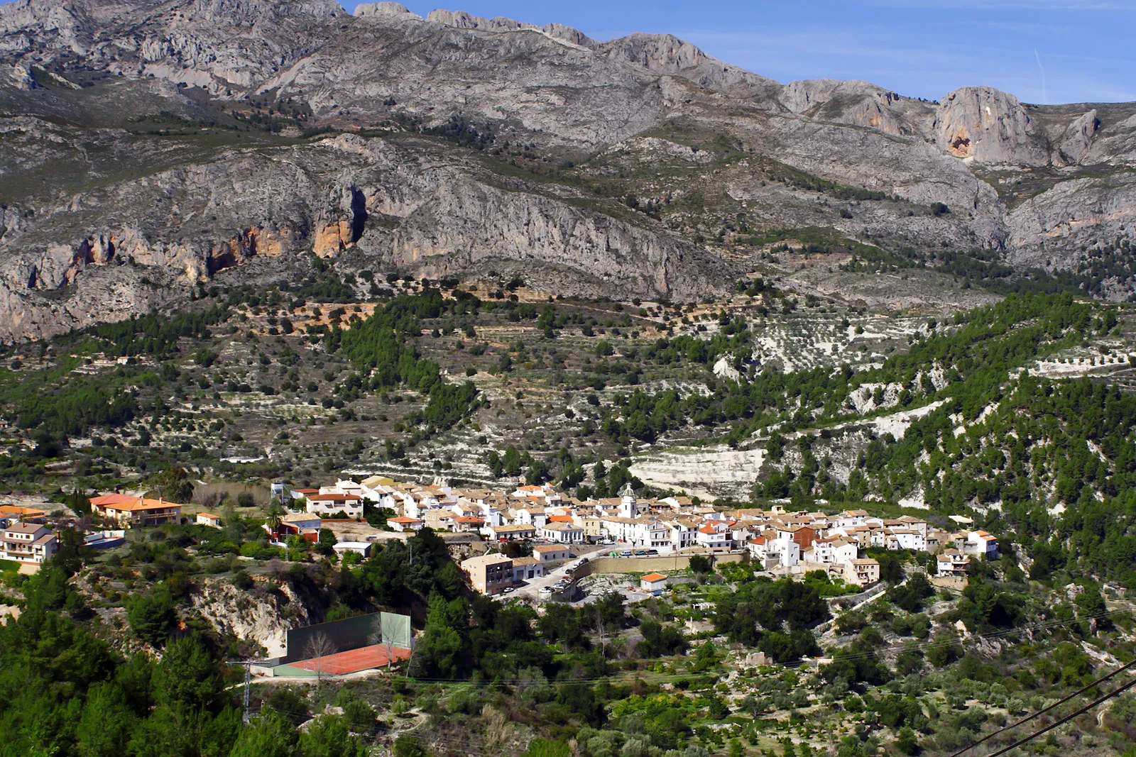 Photo showing: Vista de Beniardà, en la Comunidad Valenciana, Alicante, Espana.