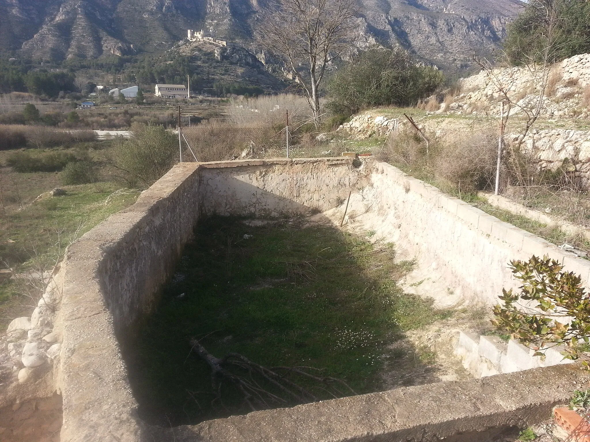 Photo showing: Balsa del molino de cubo de las huertas "Molinet" l´Orxa, Lorcha (Alicante)