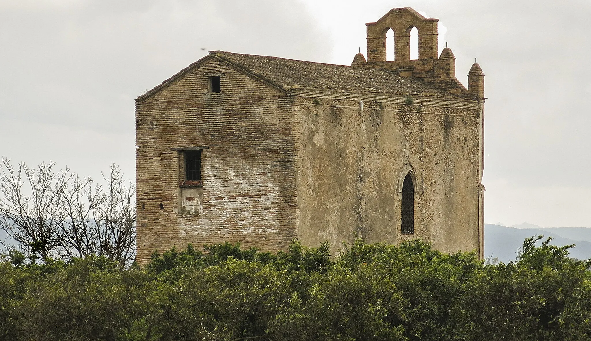 Photo showing: Algemesí és un municipi del País Valencià situat a la comarca de la Ribera Alta, de la qual és la segona ciutat més poblada. Limita amb Alzira, Alginet i Guadassuar (a la mateixa comarca) i amb Albalat de la Ribera, Polinyà de Xúquer i Sollana (a la Ribera Baixa). (Viquipèdia) Ermita rural, neogòtica, construïda el 1891.