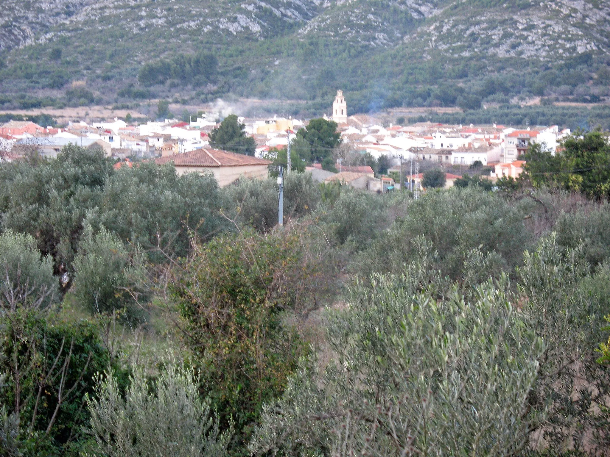 Photo showing: El poble de Benigembla en la Marina Alta, comarca del PV.