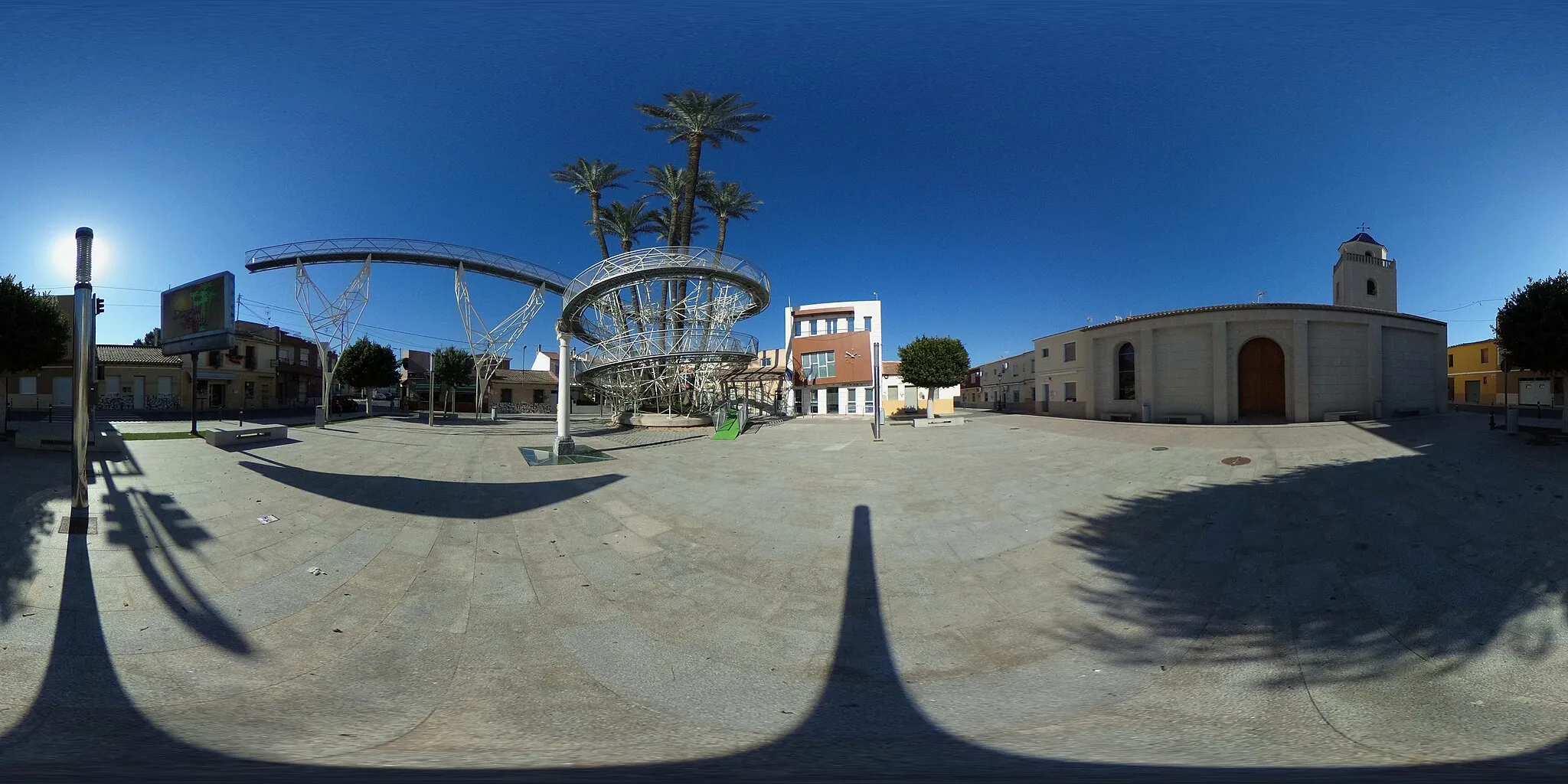 Photo showing: Daya Vieja - Esferofoto Ayuntamiento e Iglesia