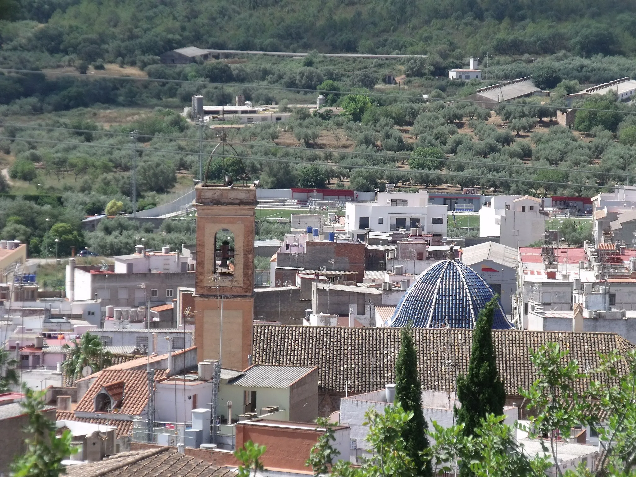 Photo showing: Vista de Artana desde  el calvario