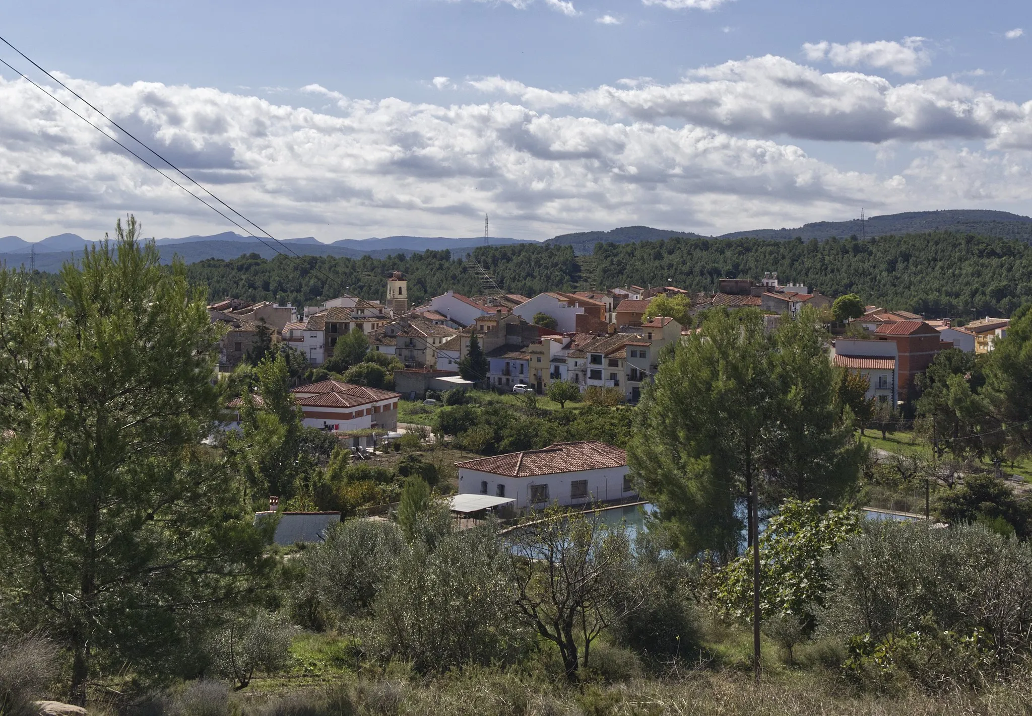 Photo showing: Vista de Benafer desde la Ermita de San Roque